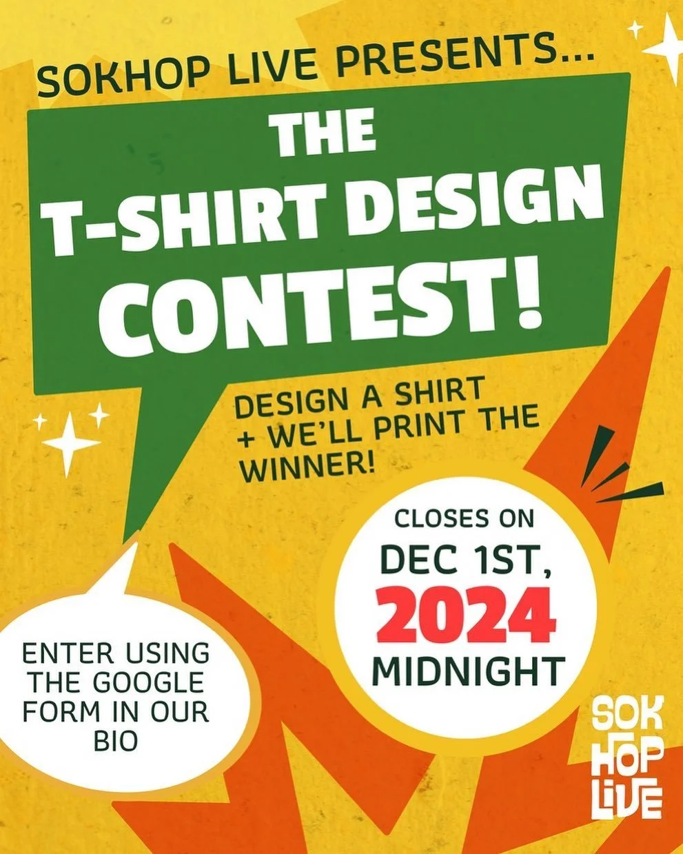 Ok folks time to get creative 🗣️ ‼️ Draw us a sick design by Dec 1 and you could win not only a free shirt but bragging rights as well 👀👀