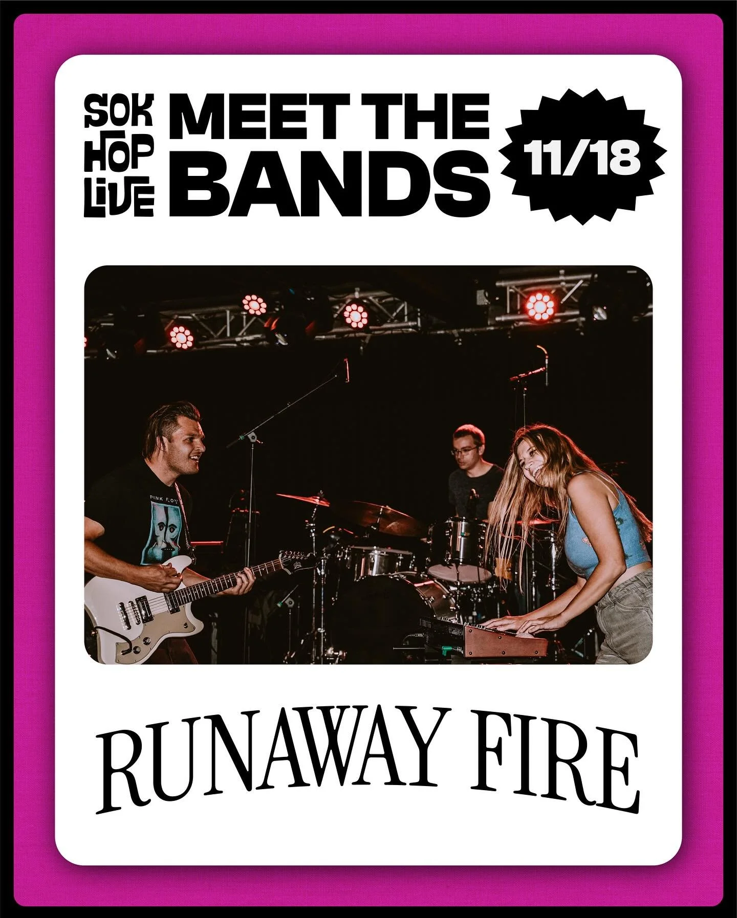 Meet the Bands Monday&trade;️ with tomorrow&rsquo;s bands @backyardarcade.official and @runawayfireband !

👾 Runaway Fire started in Hurricane, UT! Their music is high energy, uplifting, melodic, dynamic, emotional, and FUN! Mike Wilson, their front