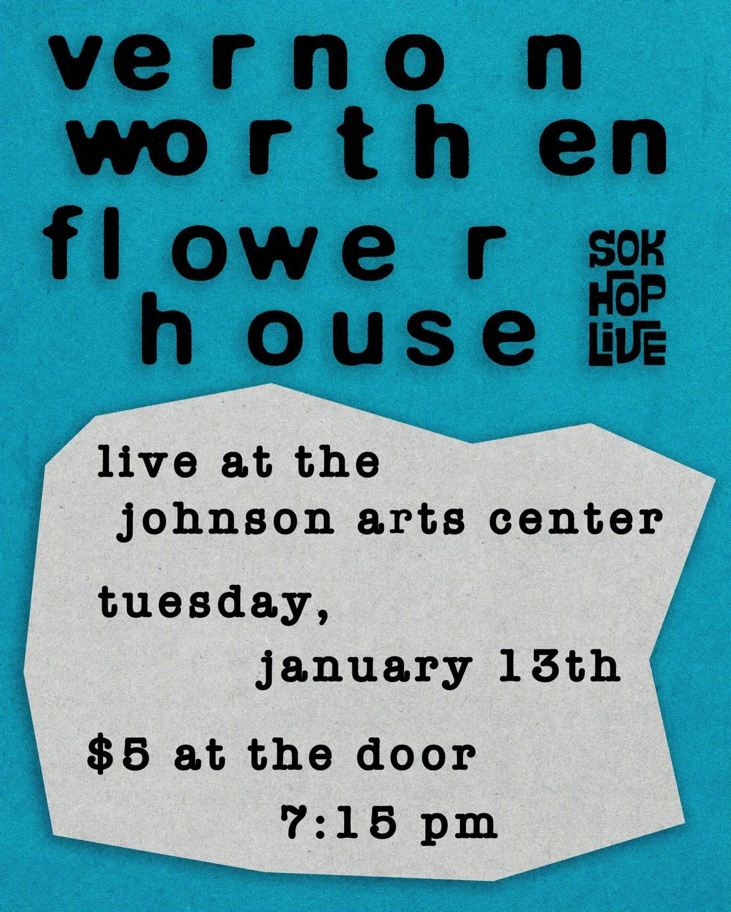 FIRST SOK OF 2026 IS THIS TUESDAY with @flowerhouseband and @vernon.worthen ‼️ This is a must-see show, we better see you there 👀

#concert #southernutah #southernutahevents #localmusic #utahmusic