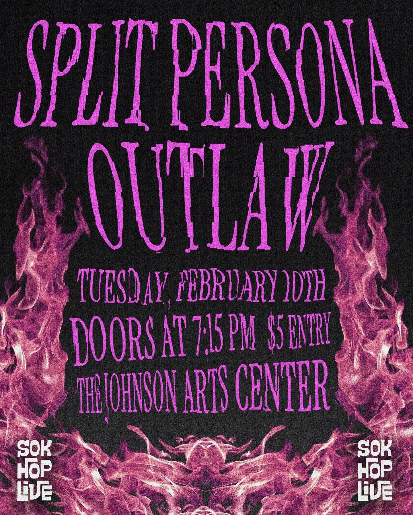We&rsquo;ve got @splitpersonaofficial and @outlaw_so_ut coming to SokHop THIS TUESDAY ‼️ It&rsquo;s gonna be good so we better see you there 😈

 #concert #southernutah #southernutahevents #localmusic #utahmusic