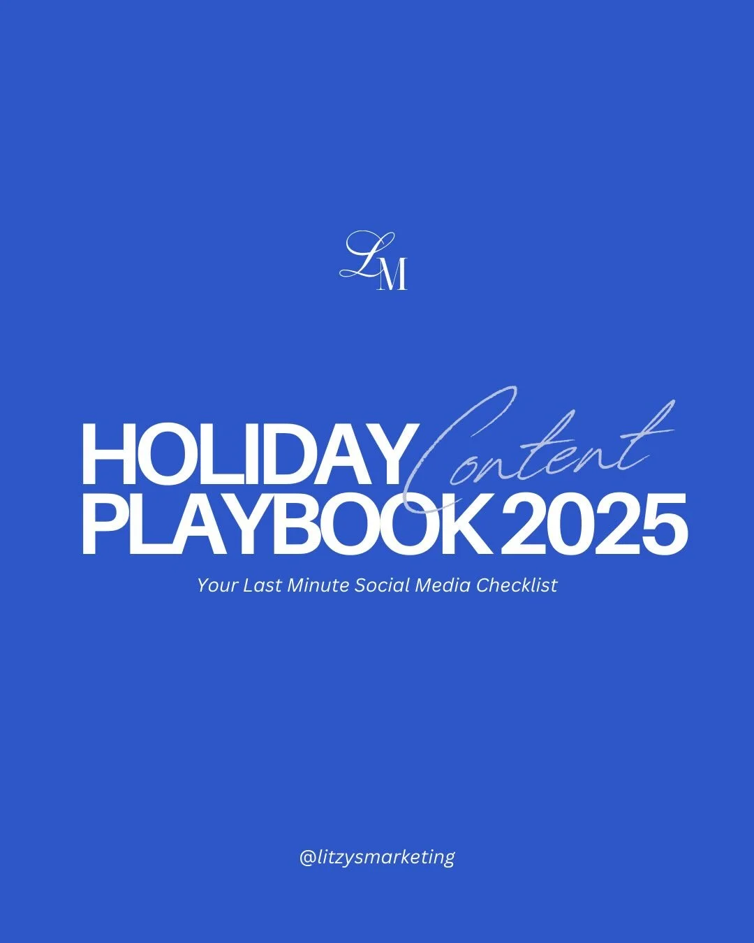 &lsquo;Tis the season for last minute content planning ✨⭐️

Here&rsquo;s your Holiday Content Playbook 2025, everything you should be doing from Black Friday - Cyber Monday - December!! 

Save this for later or DM us &amp; we&rsquo;d be happy to get 