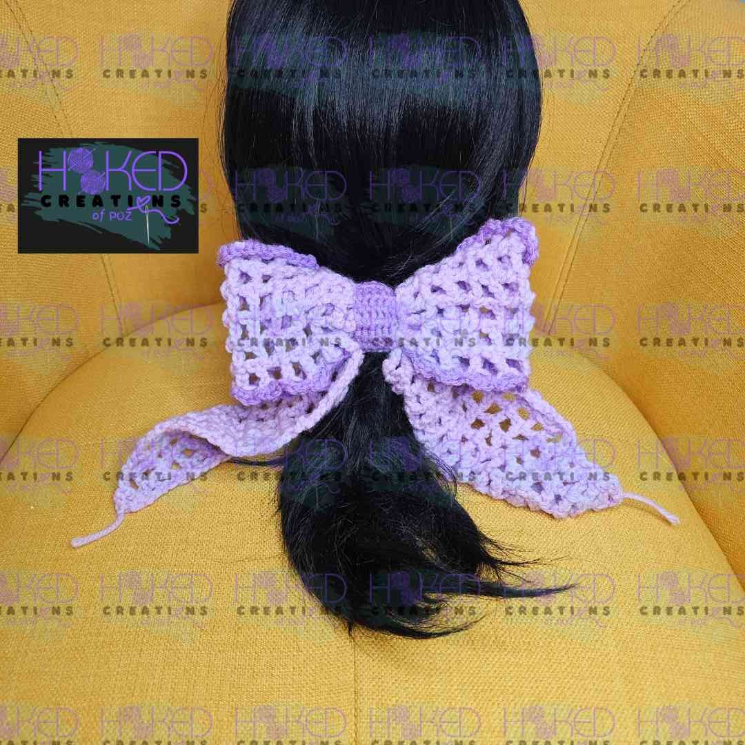Hair Bow - Purple