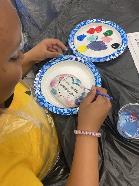 Affirmation Rock Workshop at 15Q The Jackie Robinson School of Excellence