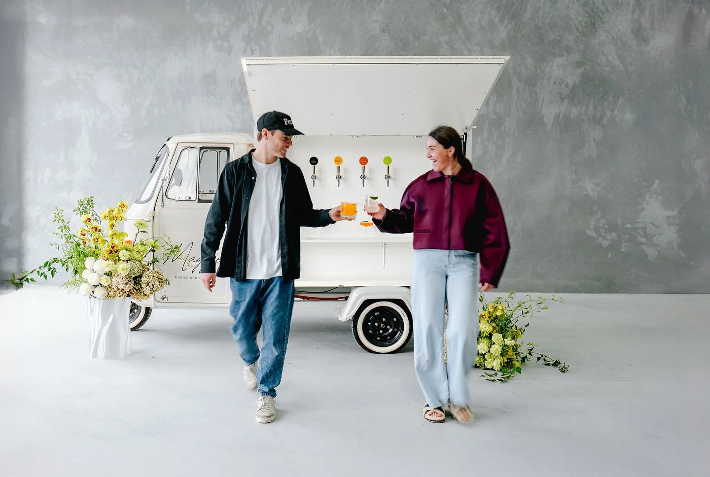 Meet the faces behind Maggie ♥️
We’re Campbell & Laura, also the proud owners of @yougather_events 
It’s been so exciting to finally bring to life a project that’s been a year in the making - teaming up with some of our