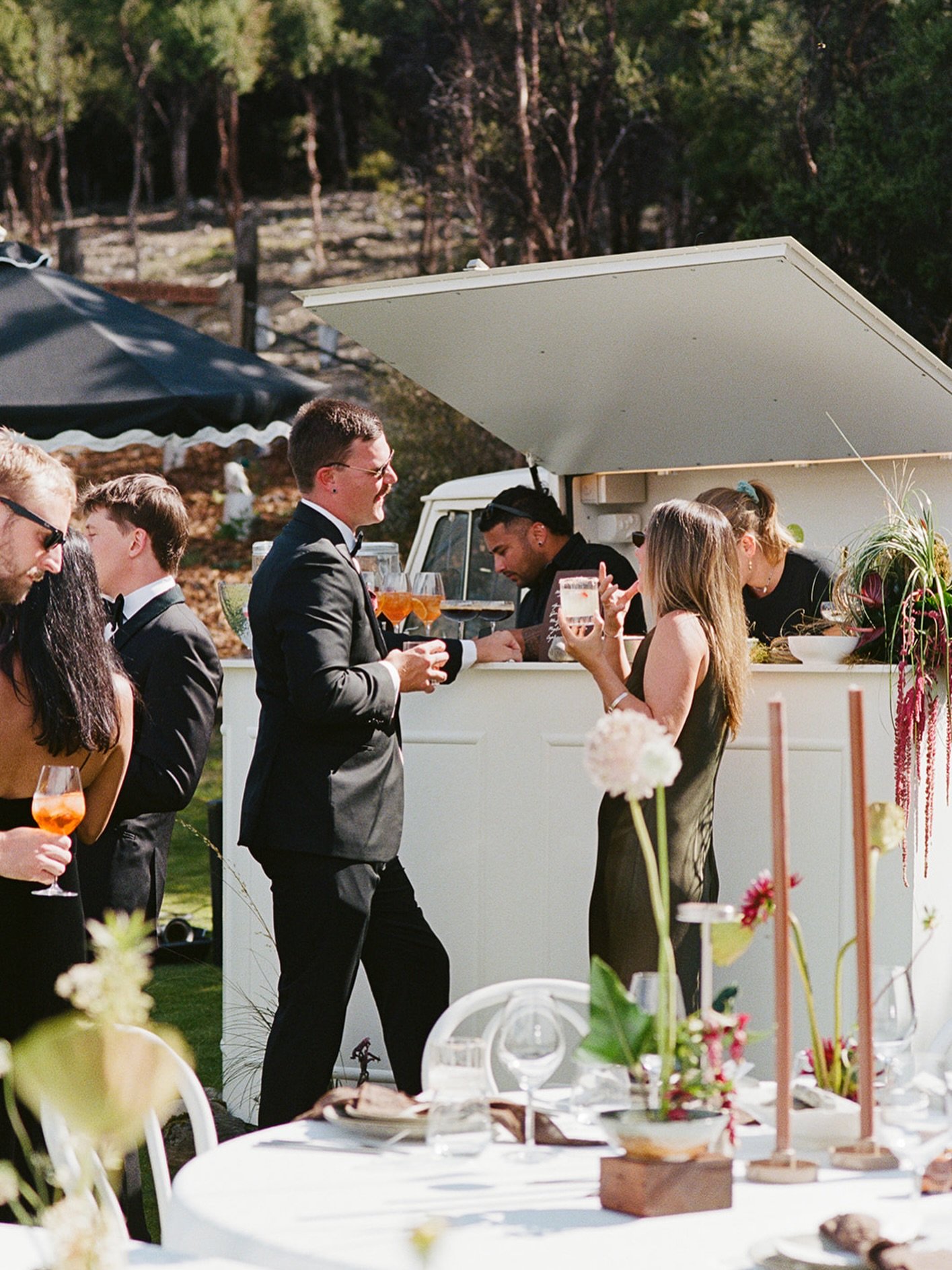 More than just a bar, Maggie brings people together - a centrepiece, a conversation starter, and a little bit of magic at every celebration.

Captured beautifully on film by @splendourvisuals for Matt &amp; Shu&rsquo;s intimate wedding @lakehaweaview