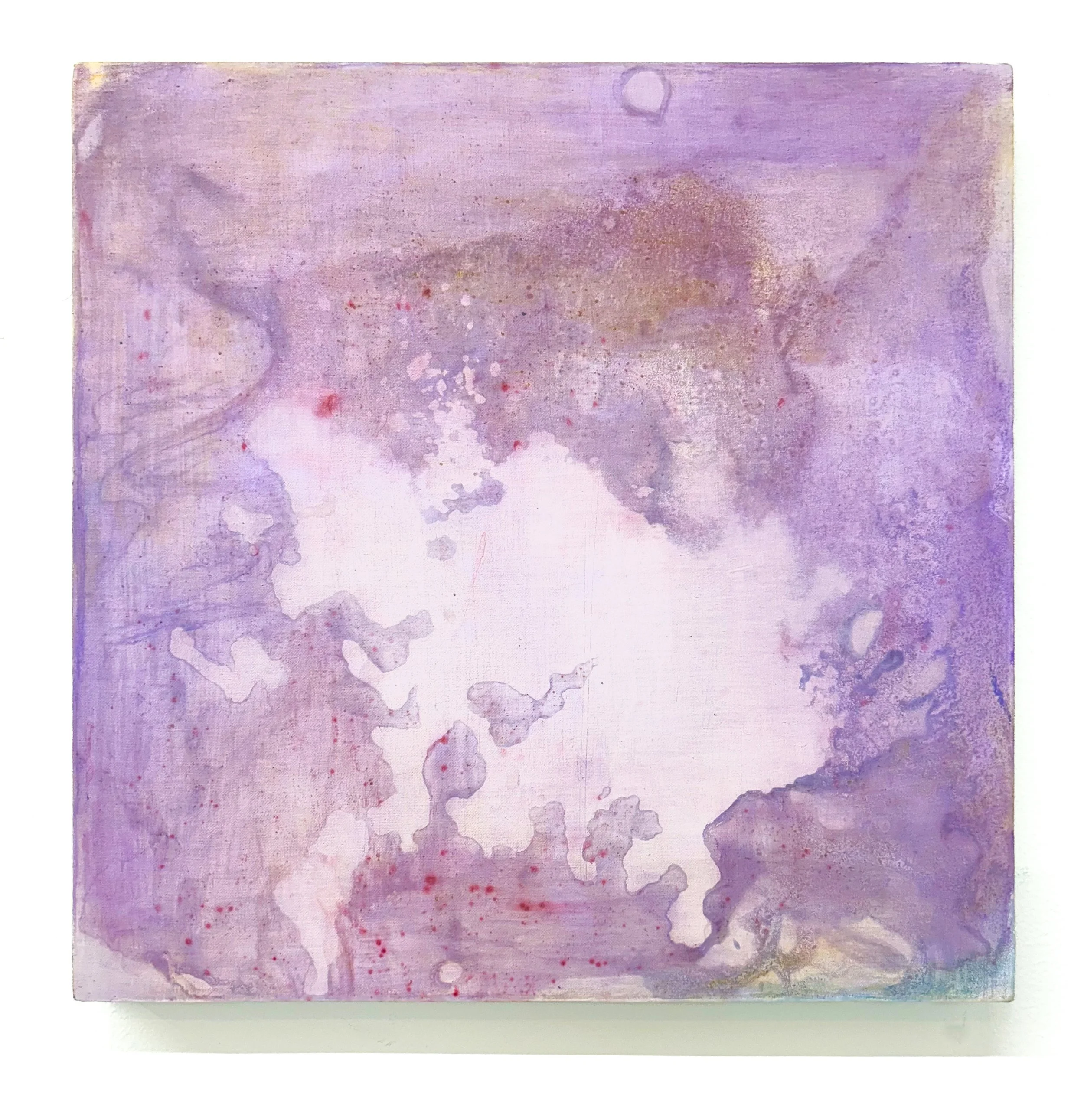 Not Yet Titled, 2025, Flashe, Acrylic and Oil on Canvas, 12 x 12 in (30.5 x 30.5cm)