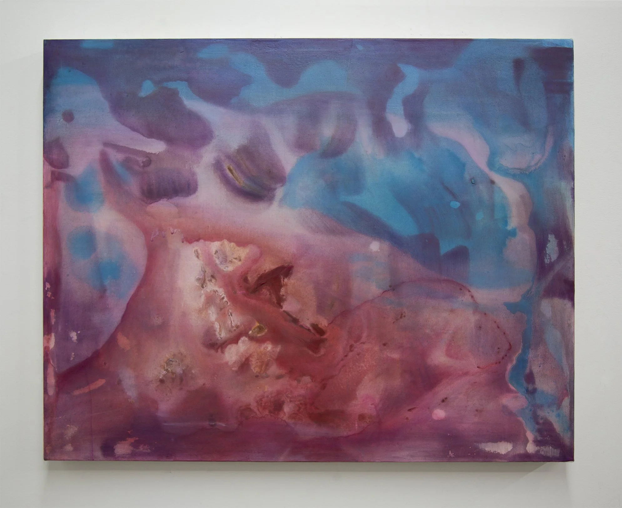 Bubble, 2026, Oil, Flashe and Acrylic on Muslin, 28 x 22 in (71.12 x 55.88 cm)