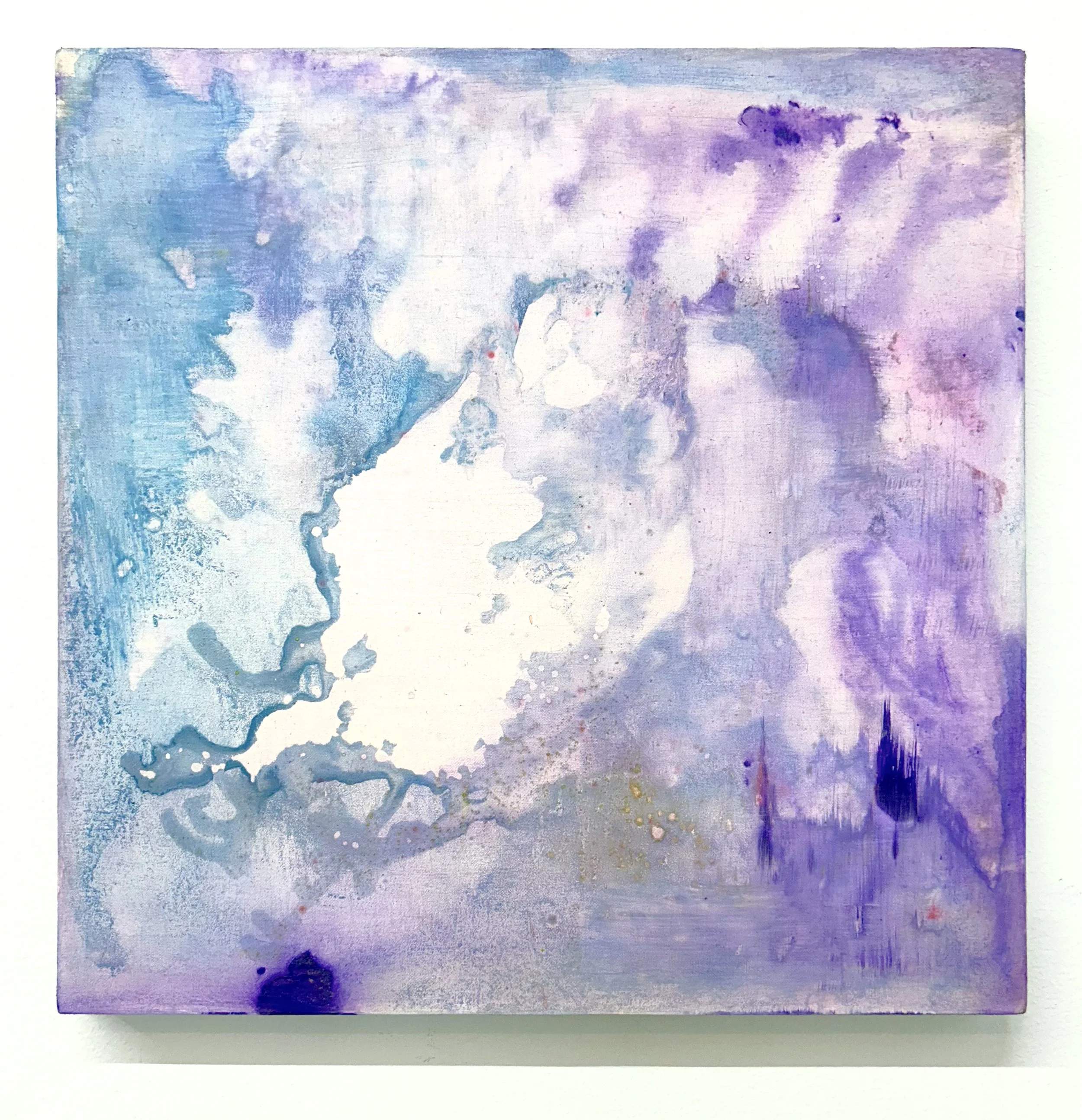 Not Yet Titled, 2025, Flashe, Acrylic and Oil on Canvas, 12 x 12 in (30.5 x 30.5cm)