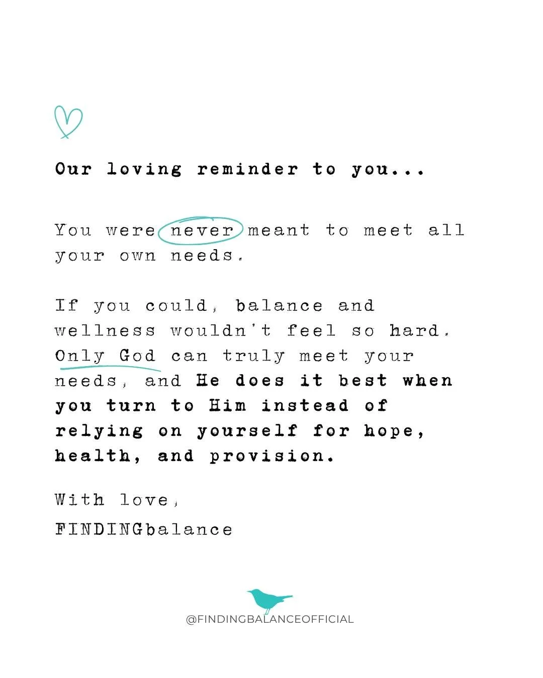 Working harder to find happiness will only steal your joy and keep you striving.

Take a breath today and ask God to help you trust Him, even with your deepest needs. ✝️

&quot;And my God will meet all your needs according to the riches of his glory 