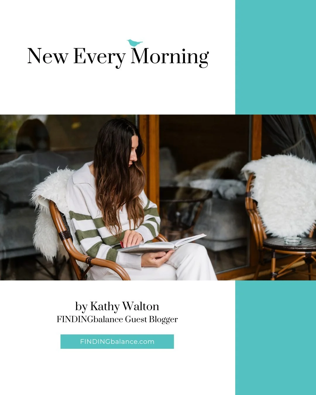 NEW on the blog... "I don't think God does &ldquo;New Year&rdquo;... at least not the world&rsquo;s concept of it. You see, this is His way, &ldquo;New Every Morning!&rdquo;

Every day, every moment, He is saying, &ldquo;Come, receive whatever y