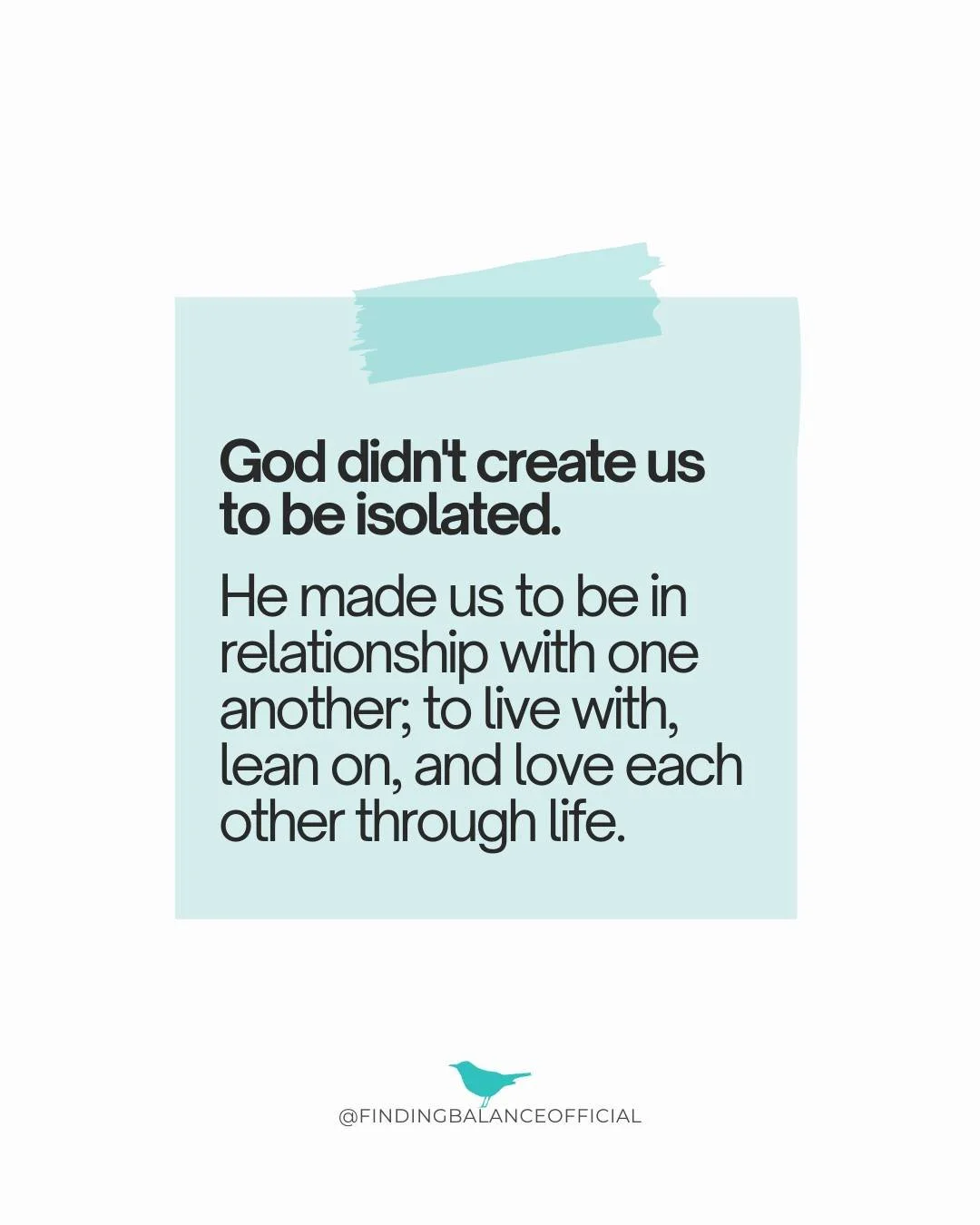 One of the biggest lies we believe? "I have to figure this out on my own."

Friend, you don't! God designed us for community. For relationship. For leaning on each other when the struggle feels too heavy to carry alone.

Ready for a safe sp