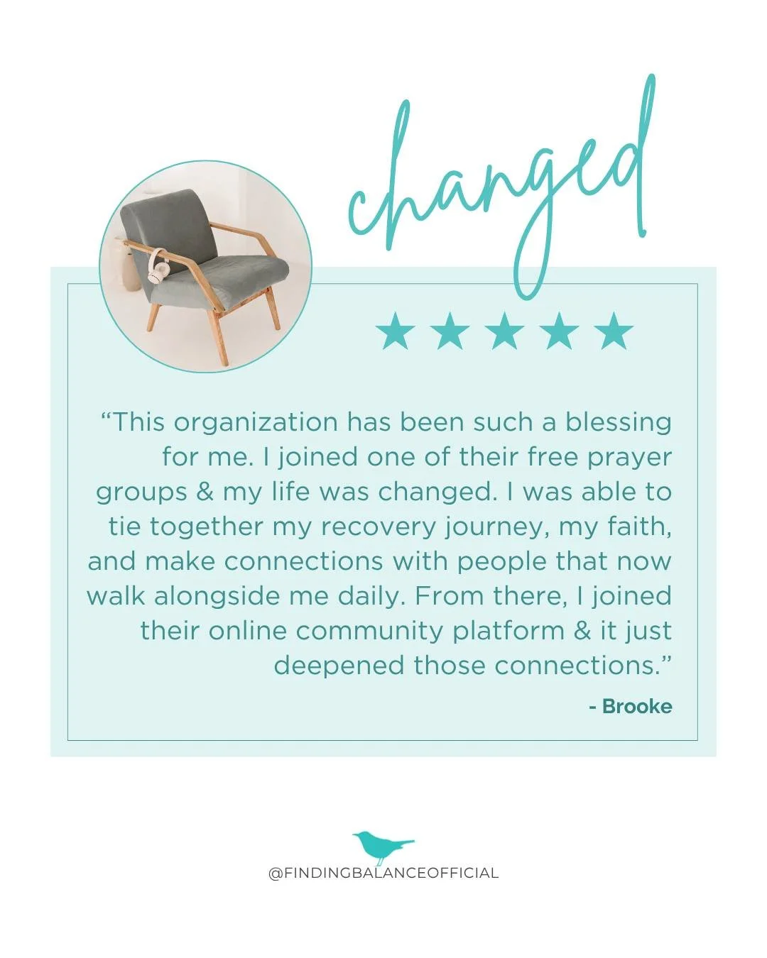 One life. One story. Here's what Brooke shared with us about her journey:

"I was introduced to FINDINGbalance by my RD. The amount of free resources on the website alone is incredible and helped me so much. Between all the book recommendations,