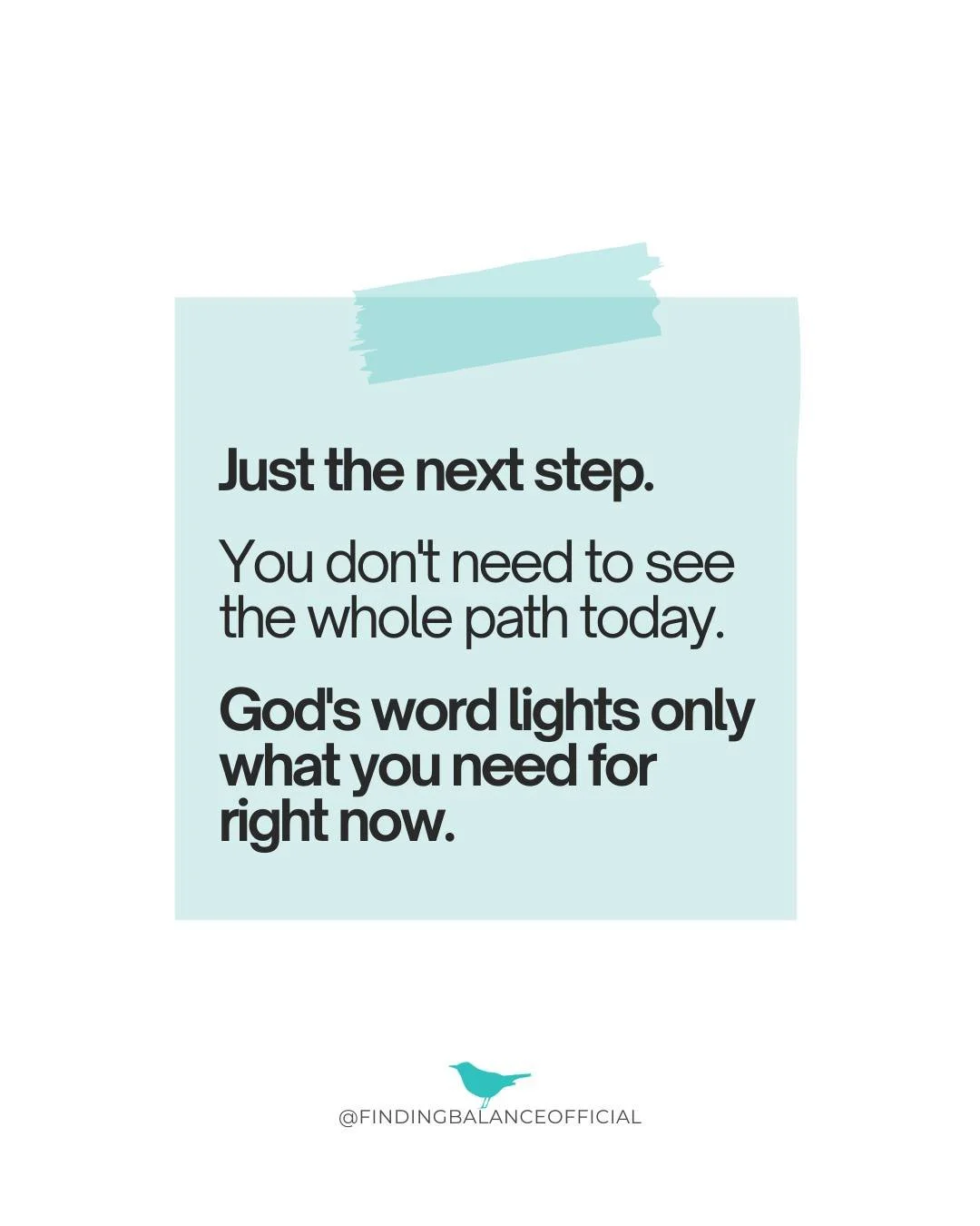 You don't need to know the whole path to take the next step.

God's word doesn't floodlight your entire future. It works more like a lantern, illuminating just enough for right now. That's not withholding, it's a beautiful invitation to trust Him one