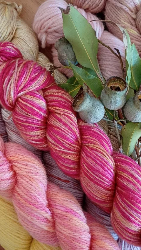 Colours of Spring 💐 I think this little selection of yarns feels just like Spring - with vibrant pinks and cheerful yellows. Each of these yarns are currently in stock. Some are limited edition, one-off skeins, so jump in quick if you see one that c