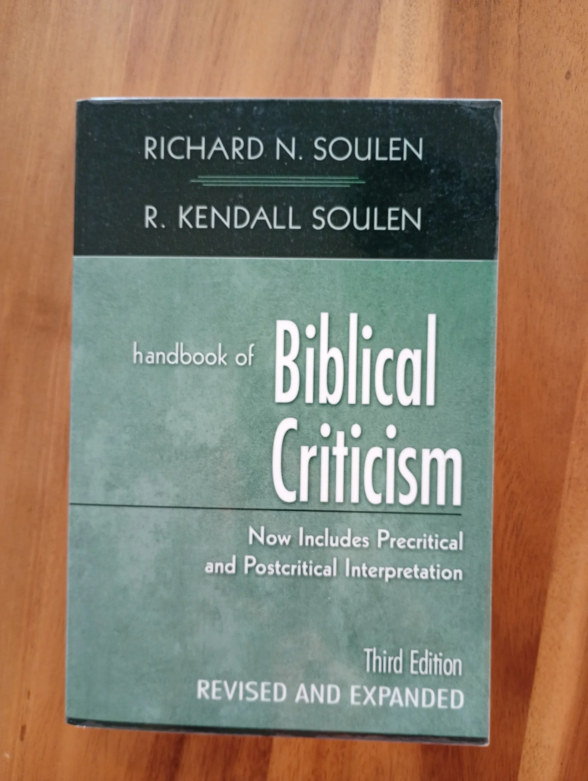 Handbook of Biblical Criticism
