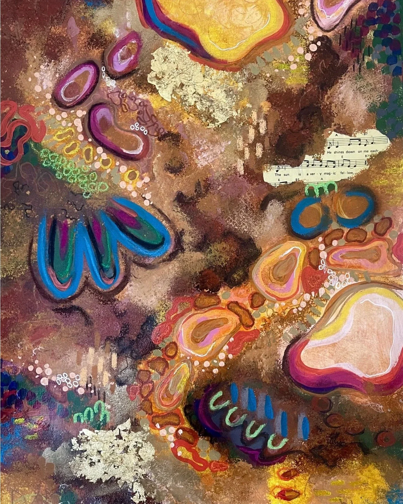 The &ldquo;Lazy Bones&rdquo; series was born from @michellekennedyartist's deep reflection on her early days living out west in the untamed Outback. Raised on the lush, gentle slopes of the Darling Downs, Michelle was accustomed to soft green fields 