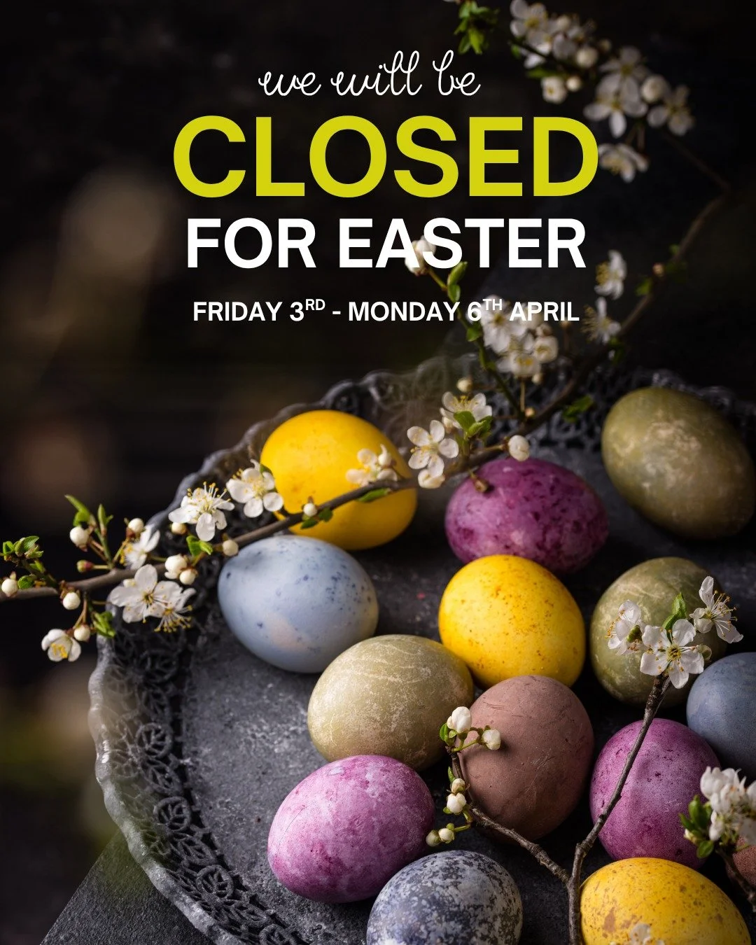 The Gallery will be closed for the Easter break from 5pm Thursday 2nd April, but don't forget you can shop our beautiful artwork online 24/7!

Enjoy your long weekend 🐣

www.featherandlawrygallery.com.au
