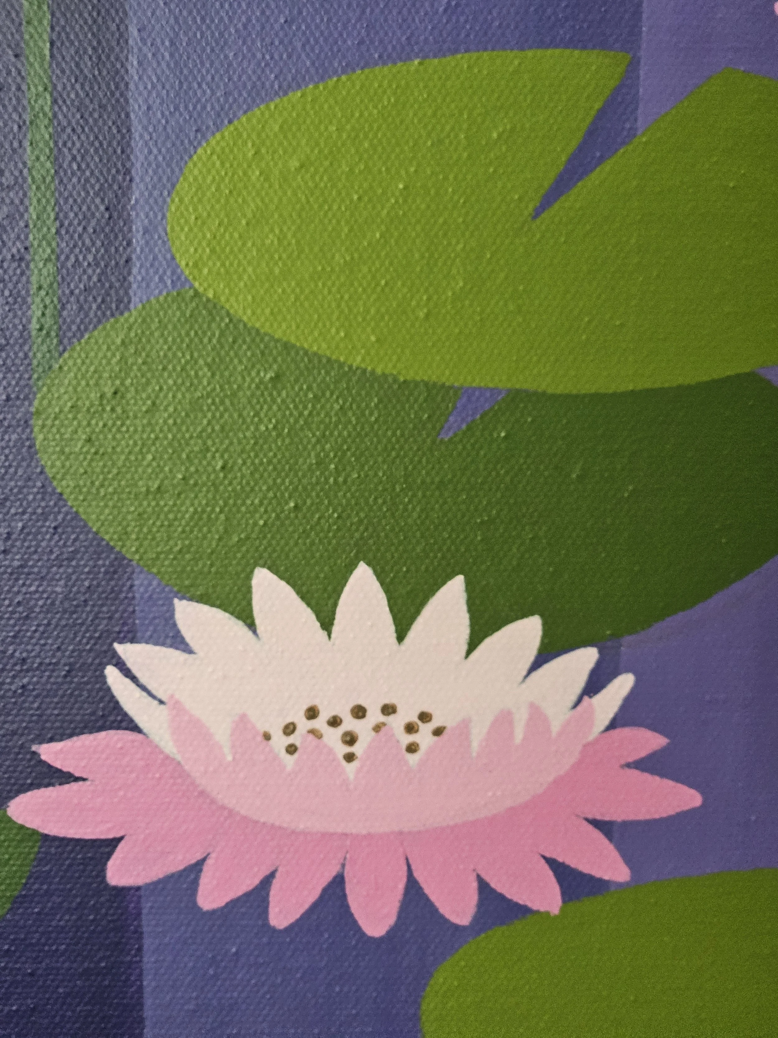 The Grey Heron_ Carol Barnwell_water lily.jpg