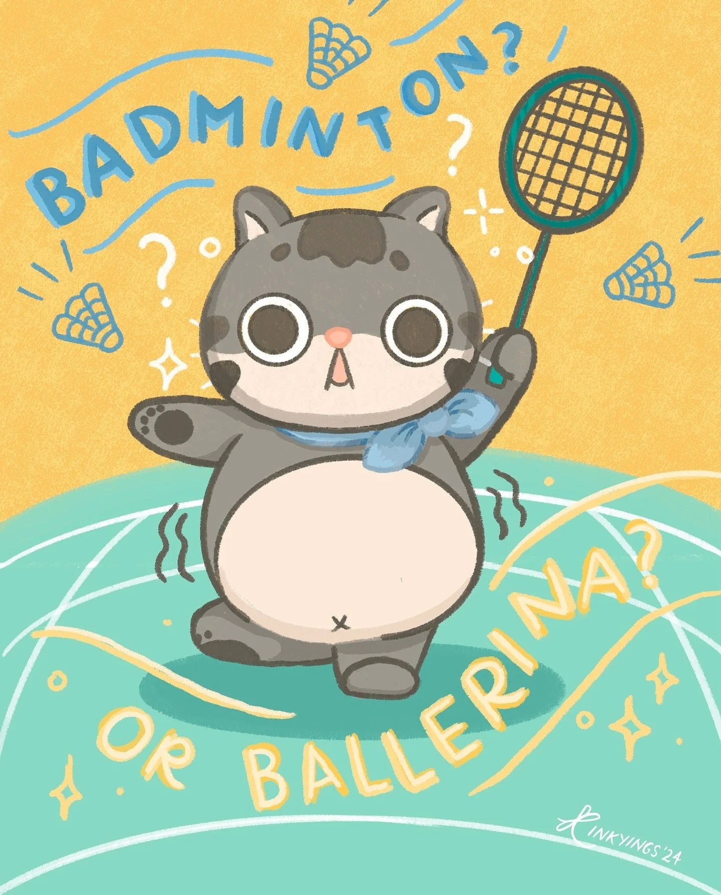 Having two left feet and one single brain cell doesn&rsquo;t help in a sport where I need hand-eye-brain coordination when I&rsquo;m already not athletically inclined..

Sometimes I&rsquo;m not sure if I&rsquo;m actually playing badminton or I&rsquo;