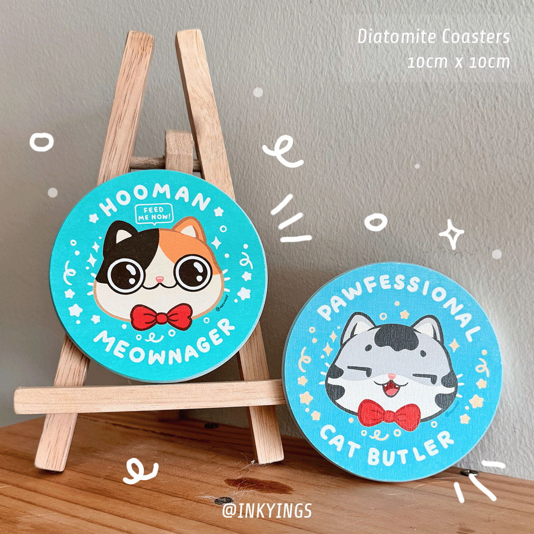 Cat Professions Diatomite Coaster