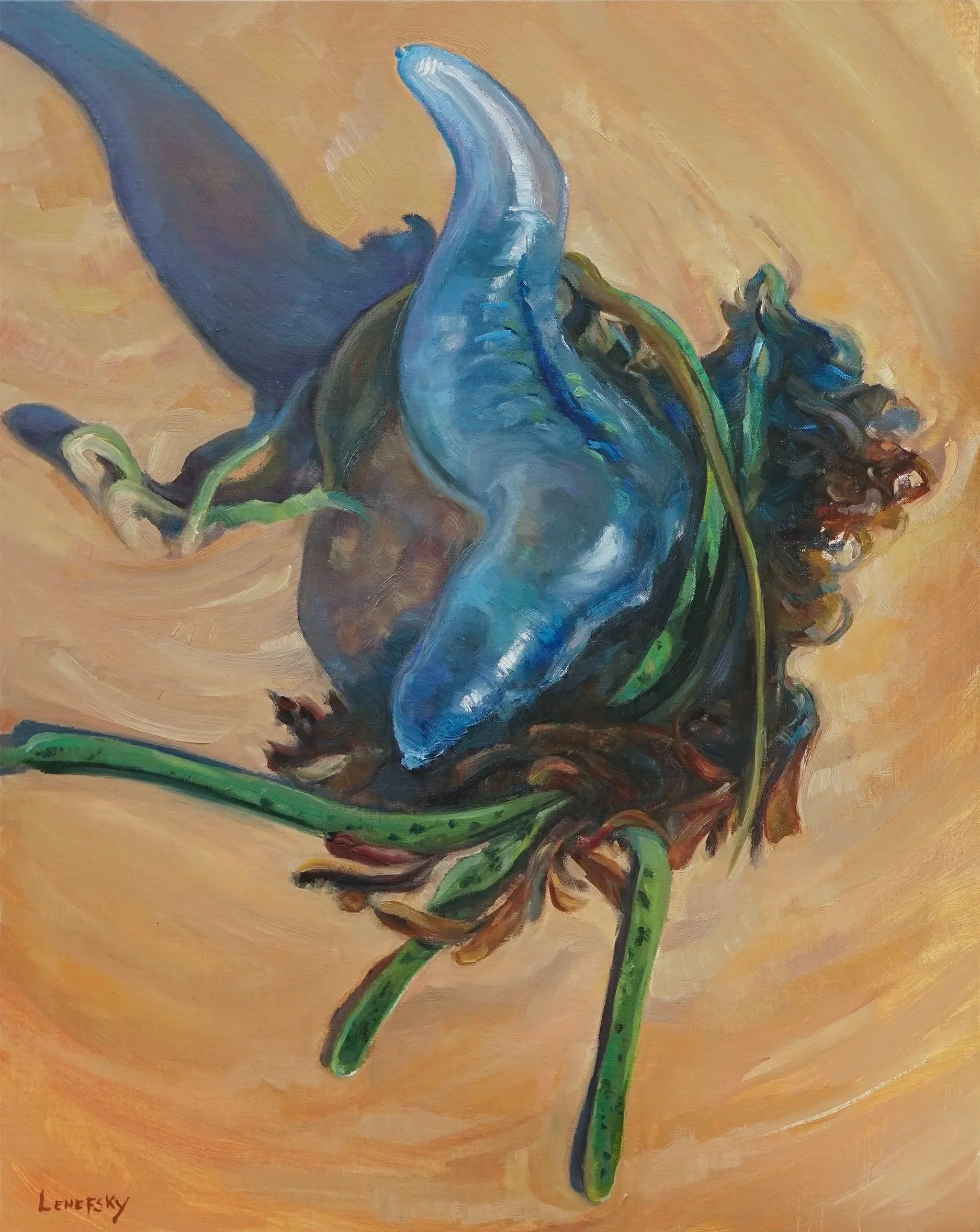 Reclining Blue