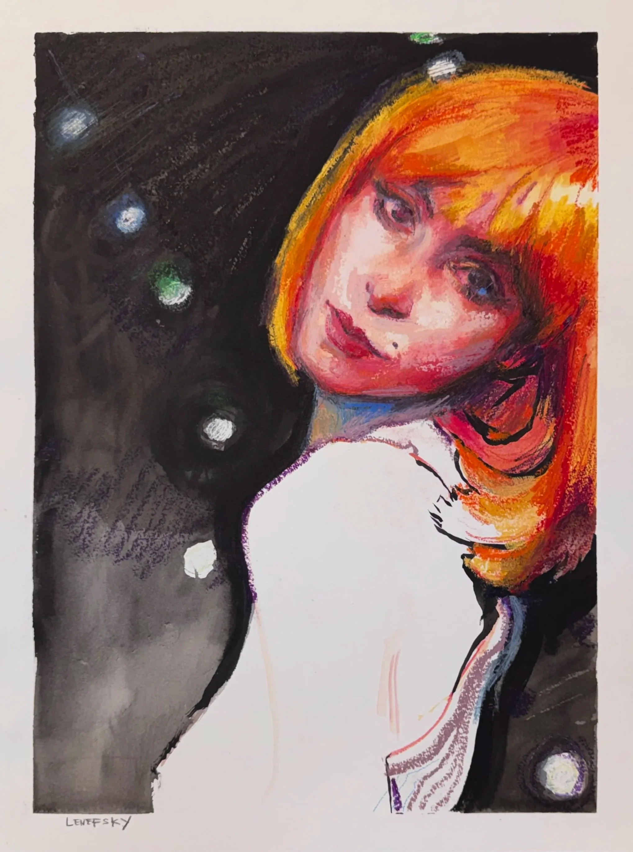 Night Out • mixed media original fashion illustration