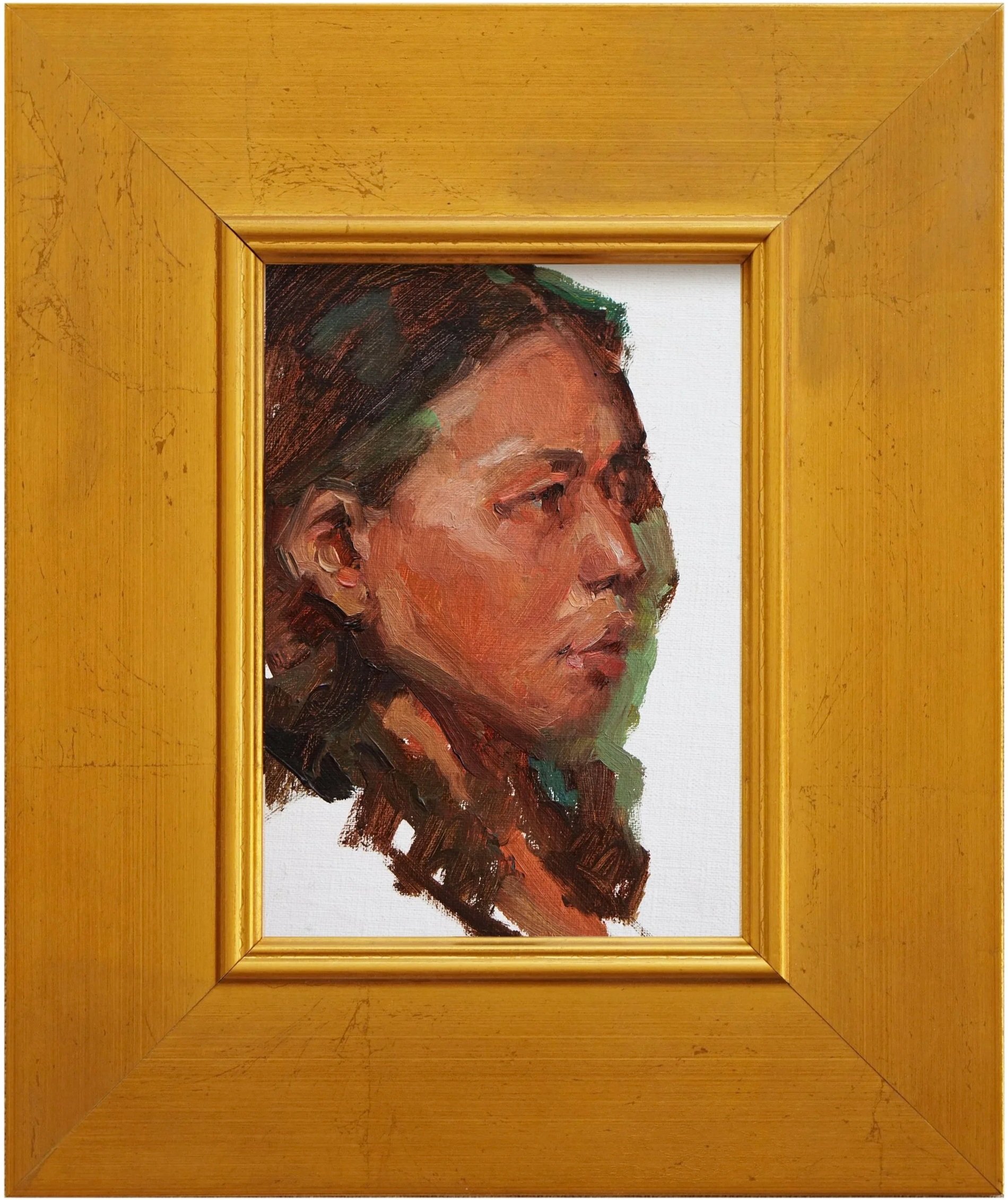 portrait sketch oil on linen by Heather Lenefsky