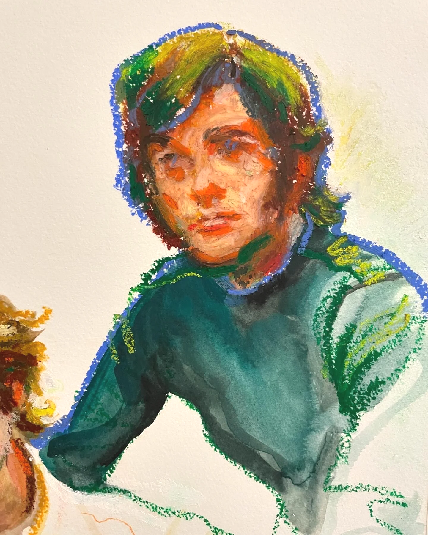 original John Mulaney Sketch mixed media