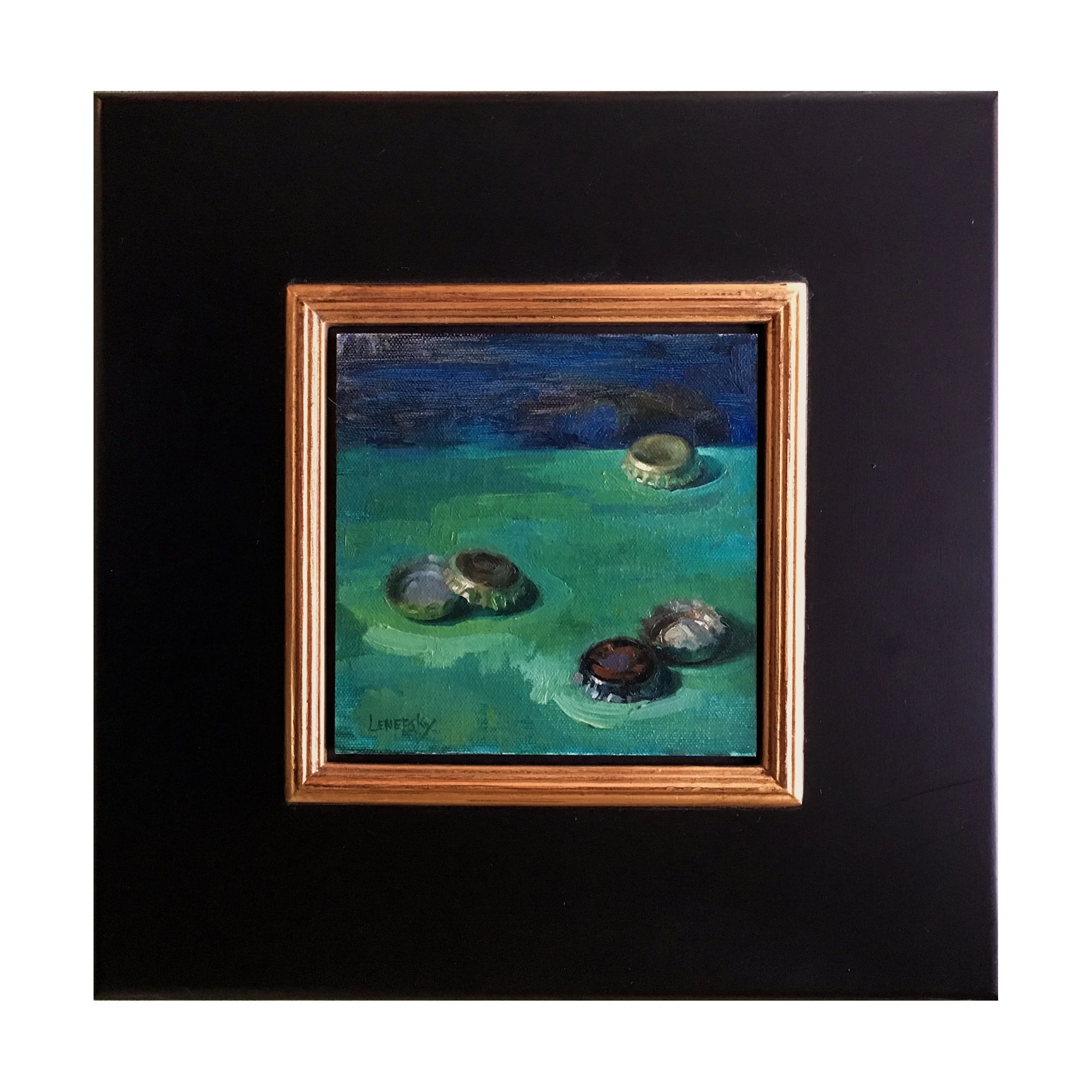 bar art original oil on canvas • available