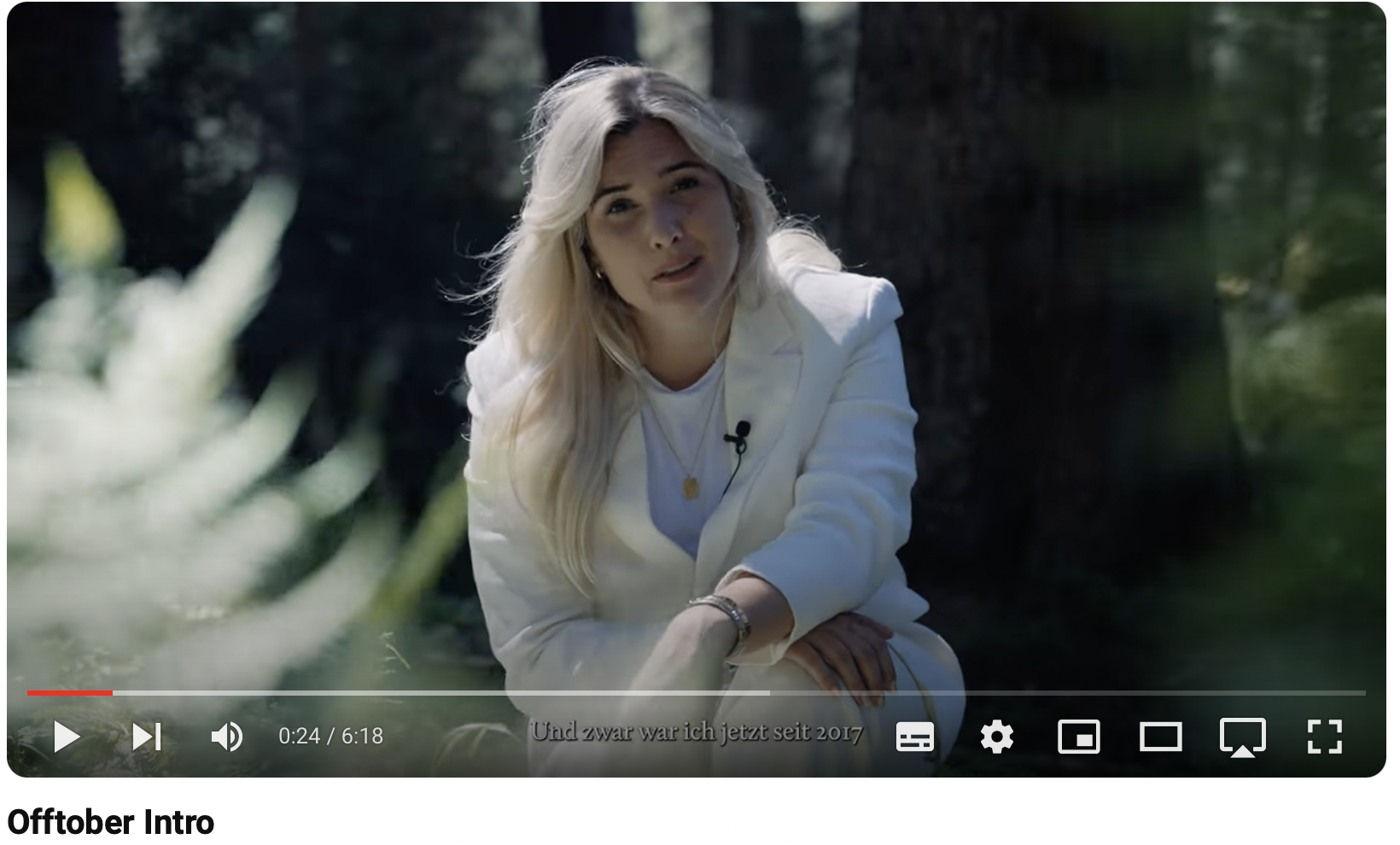 Linda Meixner, Intro zum Offtober