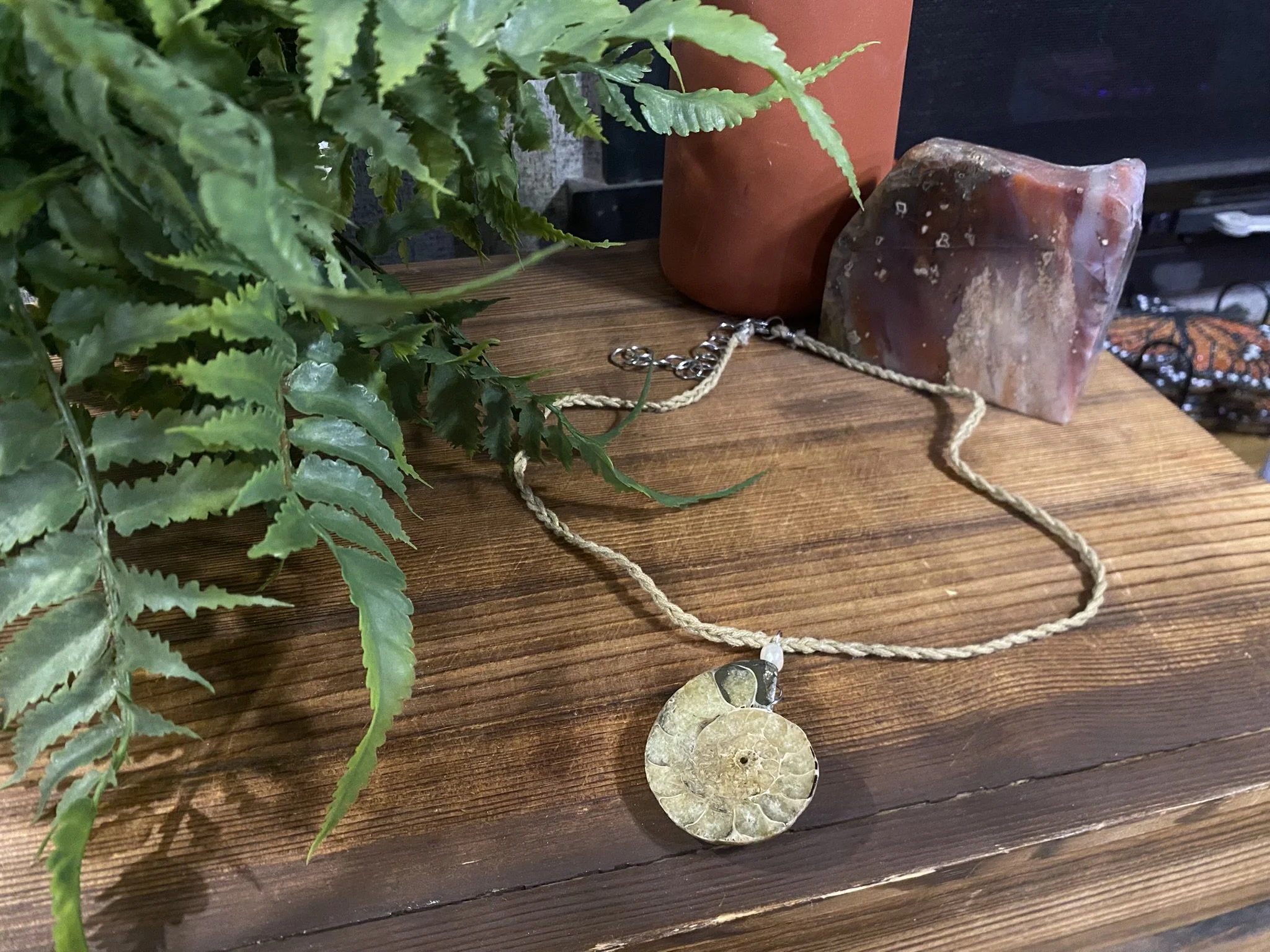 God's Fingerprint Necklace (Braided Chain)