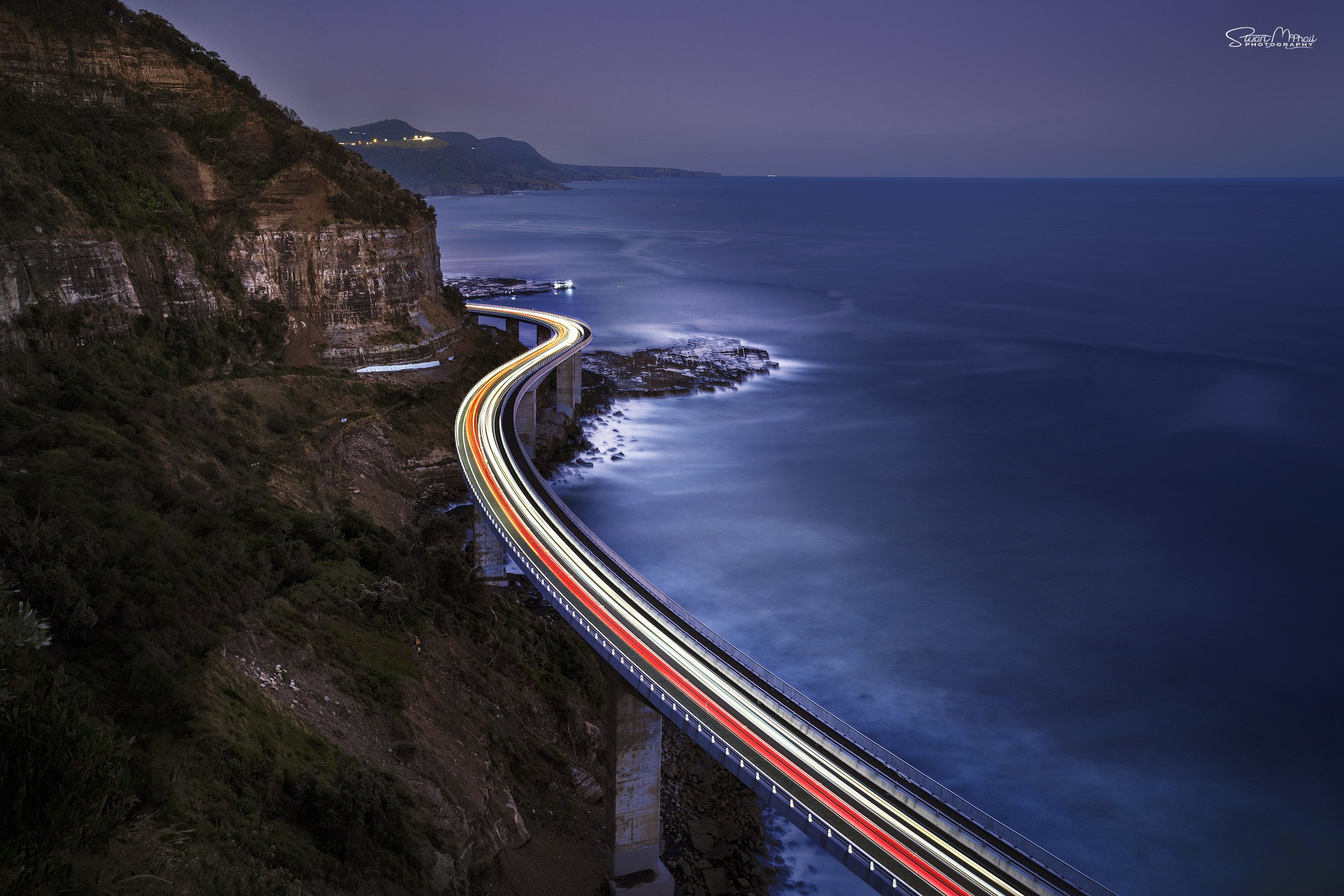 Seacliff Bridge by Night