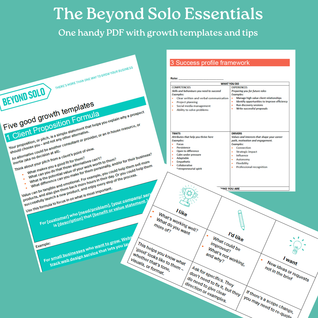 The 5 Beyond Solo Essentials