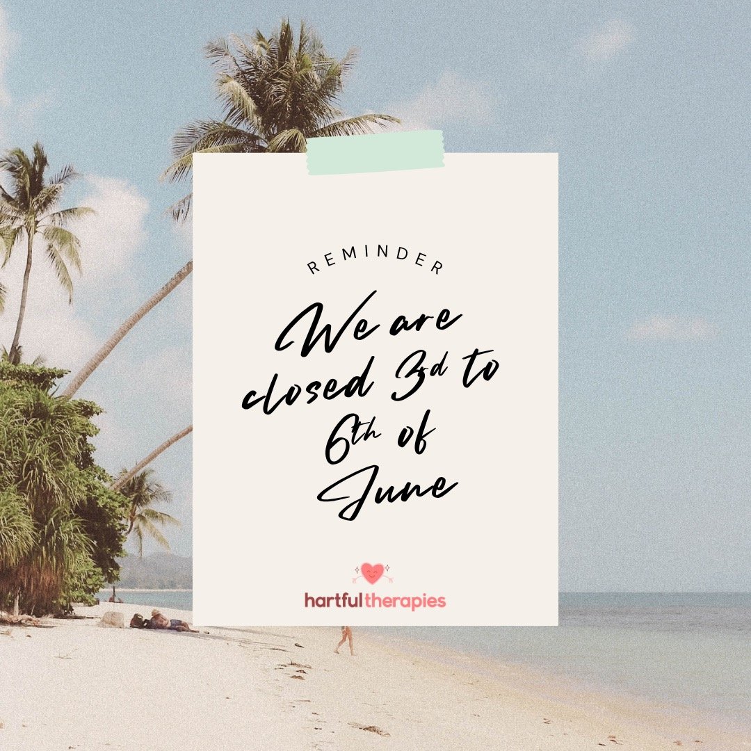 🌿 Closed Tuesday 3rd&ndash;6th June 2025 🌿
Taking a little break to rest and recharge.
All appointments during this time have been cancelled.
Back soon &ndash; see you after the 6th! 💚
