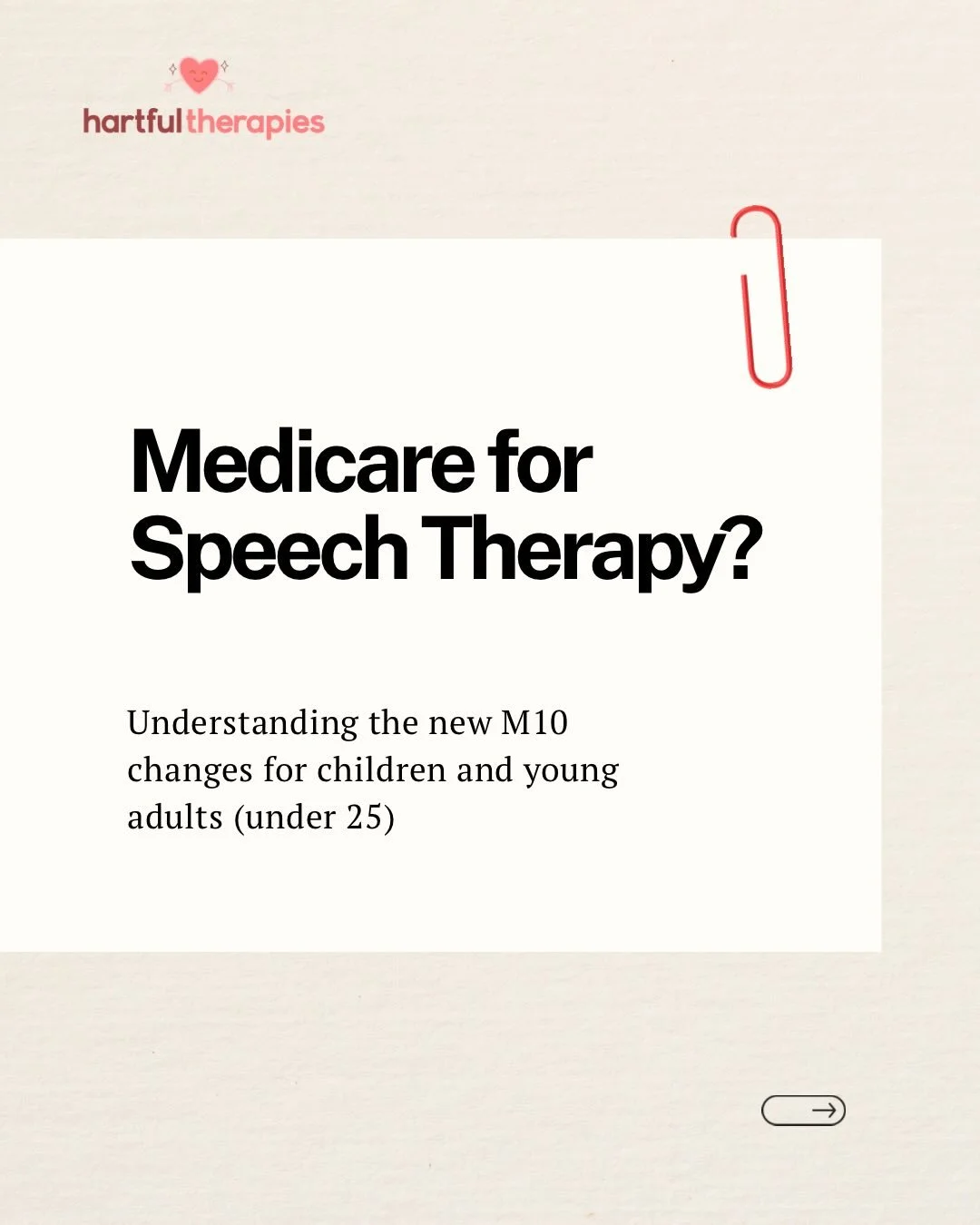 As both a speech pathologist and a parent, I know how confusing it can feel trying to figure out what support your child can access.

There&rsquo;s been a lot of talk about the new Medicare changes (M10), and many families are wondering what it actua