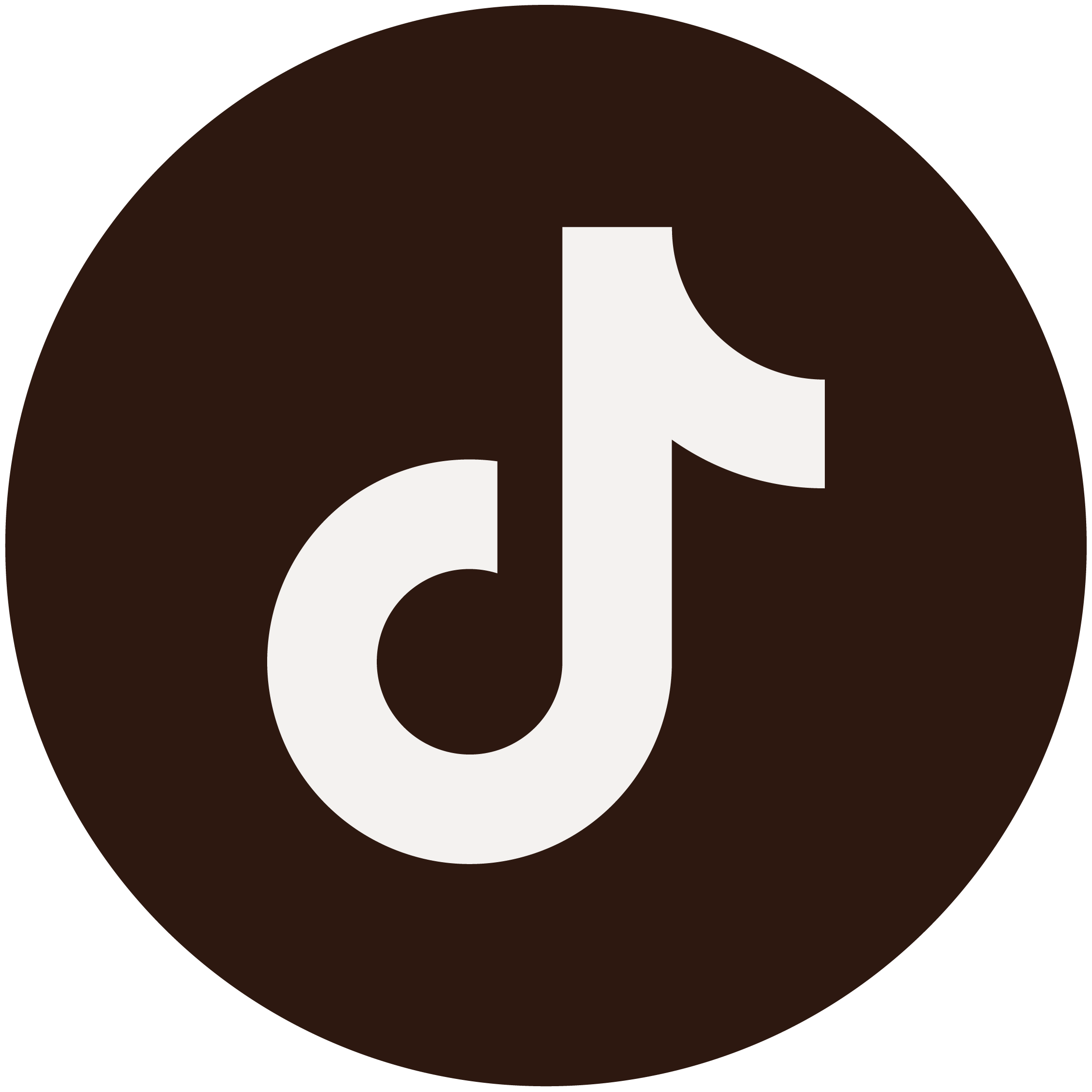 A stylized Tik Tok logo on a dark background.