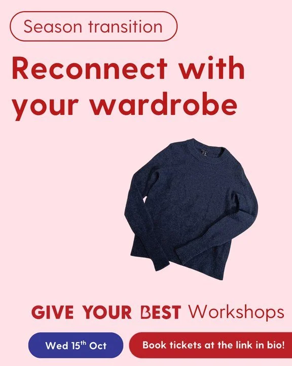1 week til Sophie refreshes and reconnects us to our wardrobes! Click the link in our Bio to book a space before they sell out!