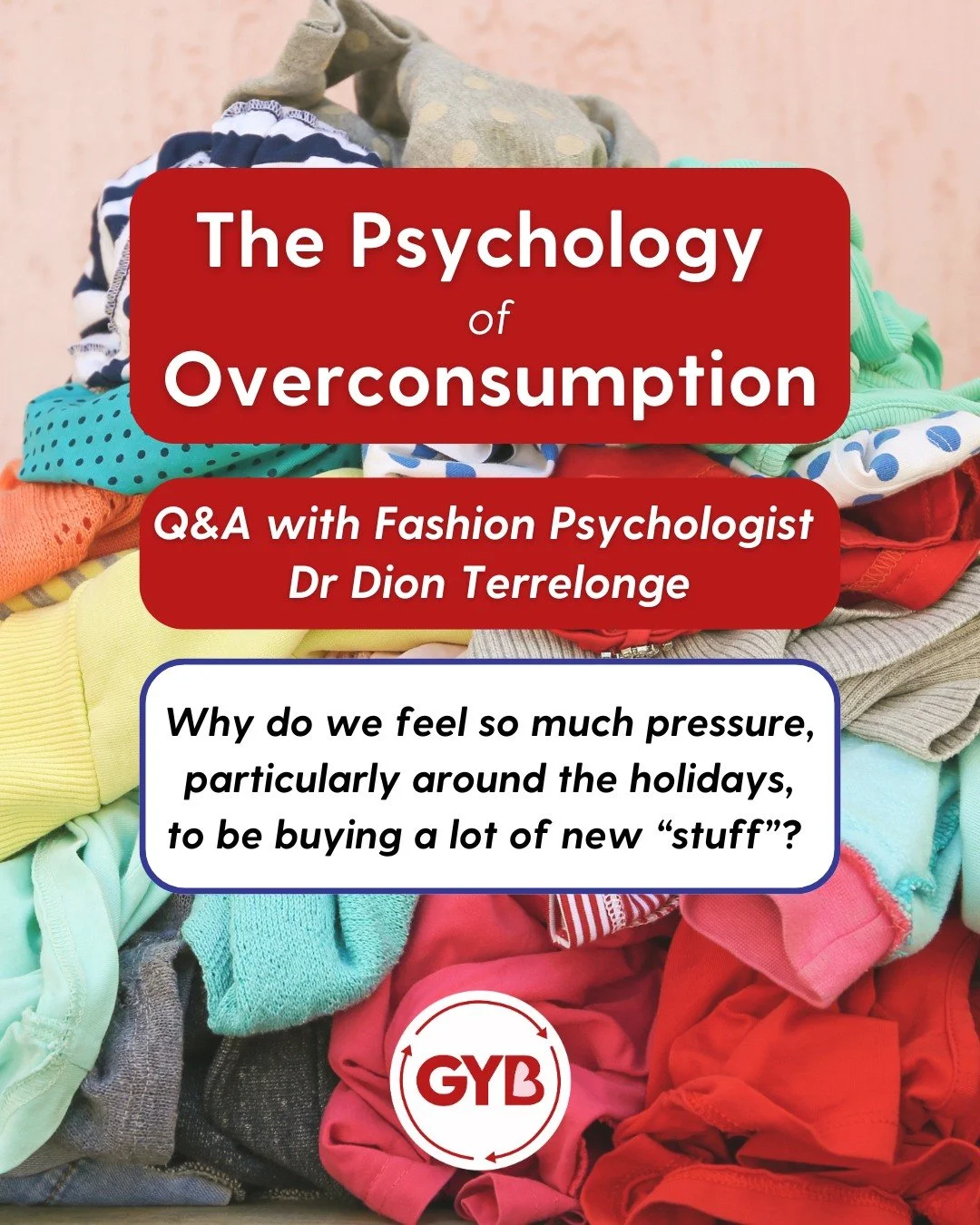 With Black Friday around the corner, the pressure to load up our carts can be overwhelming, so we're resharing our Q&amp;A with Dr Dion Terrelonge @thefashionpsychologist_ about the psychology of overconsumption. 🛍️ 🧠

Swipe through to read what Dr