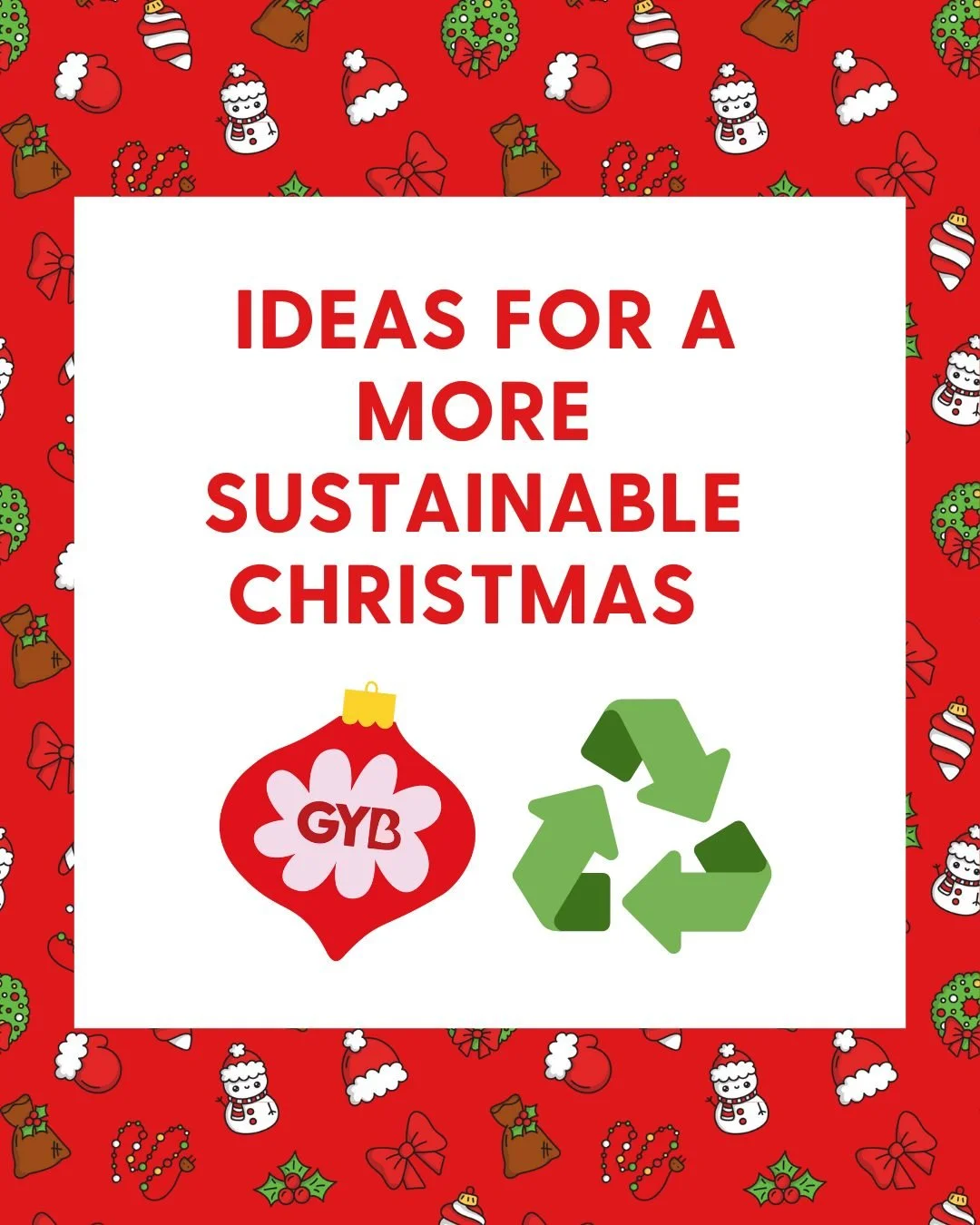 See here for a few sustainable ideas for your festive period! Share more below 🎄