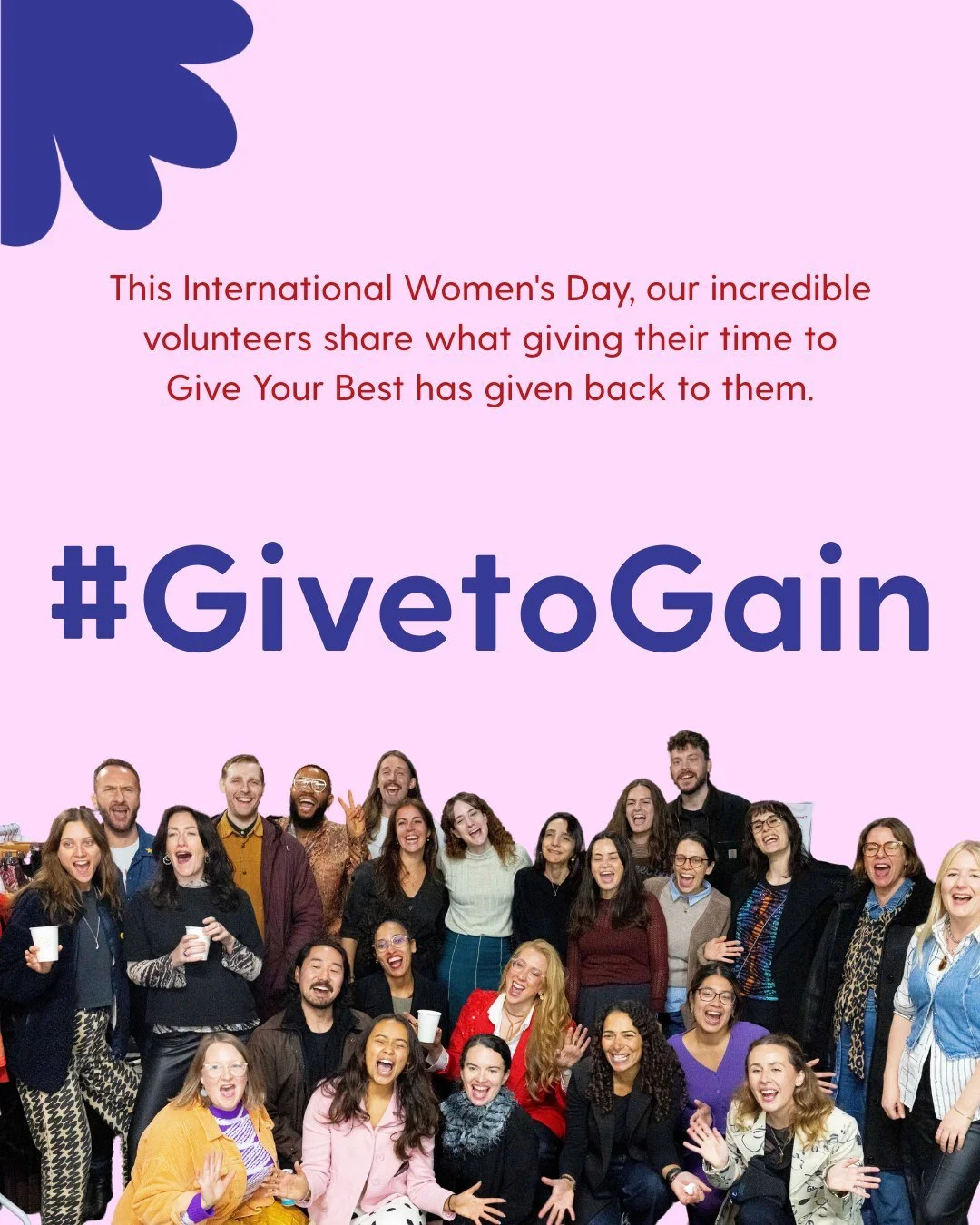 In honour of International Women's Day's #GiveToGain theme our volunteers share what they have gained through volunteering with Give Your Best ❤️

#InternationalWomensDay