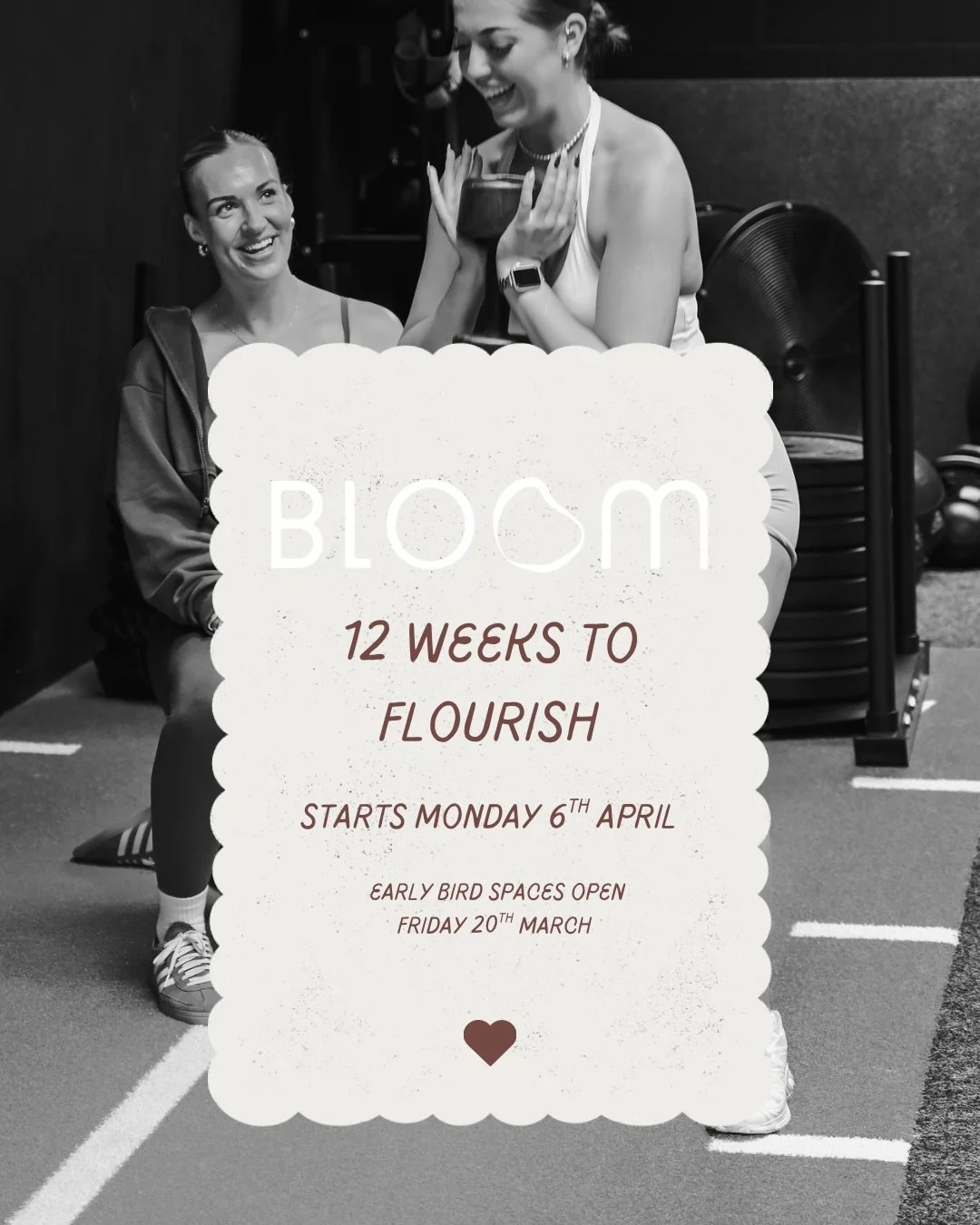 BLOOM - 12 weeks to Flourish 🌸🌷🌼
Monday 6th April

Early bird spaces open Friday 20th March
There will be limited discounted spaces

Register your interest via link in bio

Then look out for a WhatsApp from me with further info📱