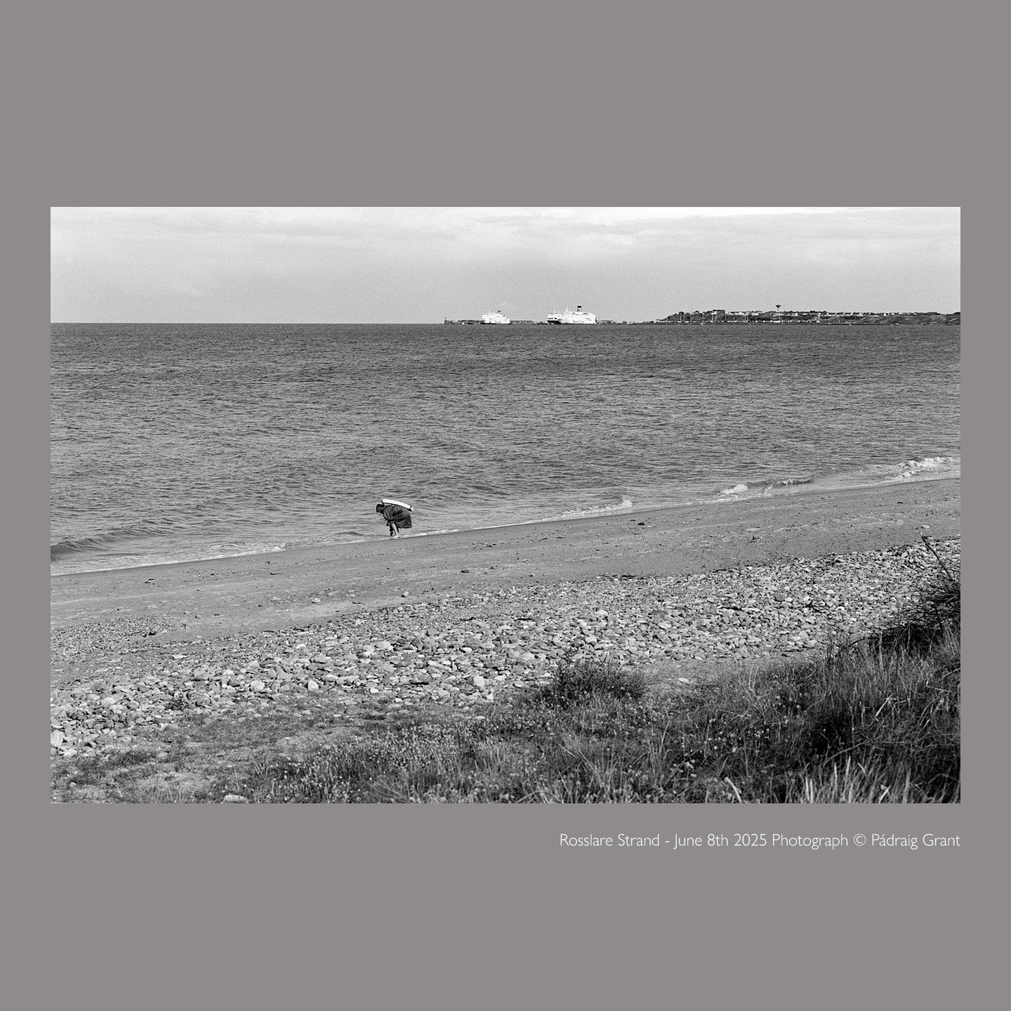 Rosslare Strand - June 8th 2025 Photograph © Pádraig Grant
#padraiggrantswexford #wexfordcoast #littoralphotography #filmphotography #blackandwhitephotography