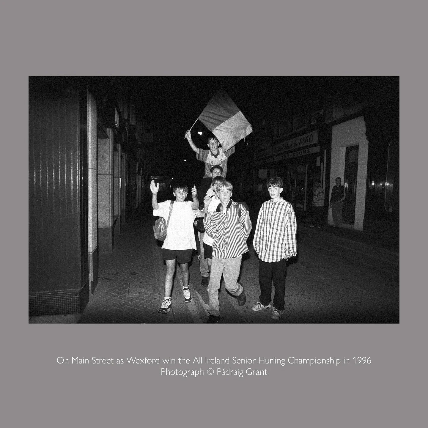 On Main Street as Wexford win the All Ireland Senior Hurling Championship in 1996

Photograph &copy; P&aacute;draig Grant

#padraiggrantswexford