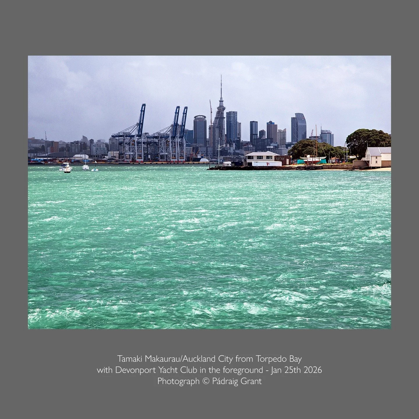 Tamaki Makaurau/Auckland City from Torpedo Bay with Devonport Yacht Club in the foreground - Jan 25th 2026

Photograph &copy; P&aacute;draig Grant

#padraiggrantsauckland
