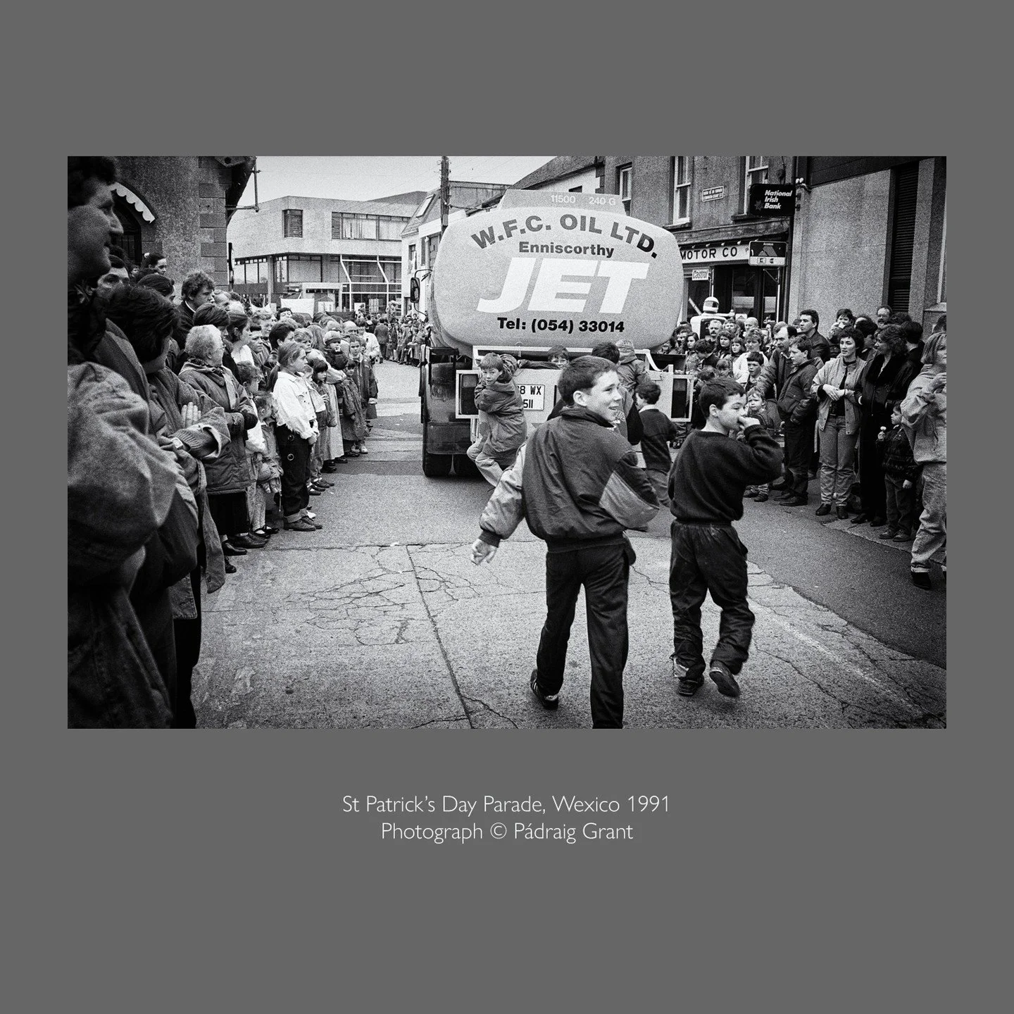 Wexico, a parallel world, where the adventures of interlopers are the most exciting things that can possibly be witnessed.

 'St Patrick's Day Parade, Wexico 1991'
Photograph &copy; P&aacute;draig Grant

#padraiggrantswexford 
(Picture may only be sh