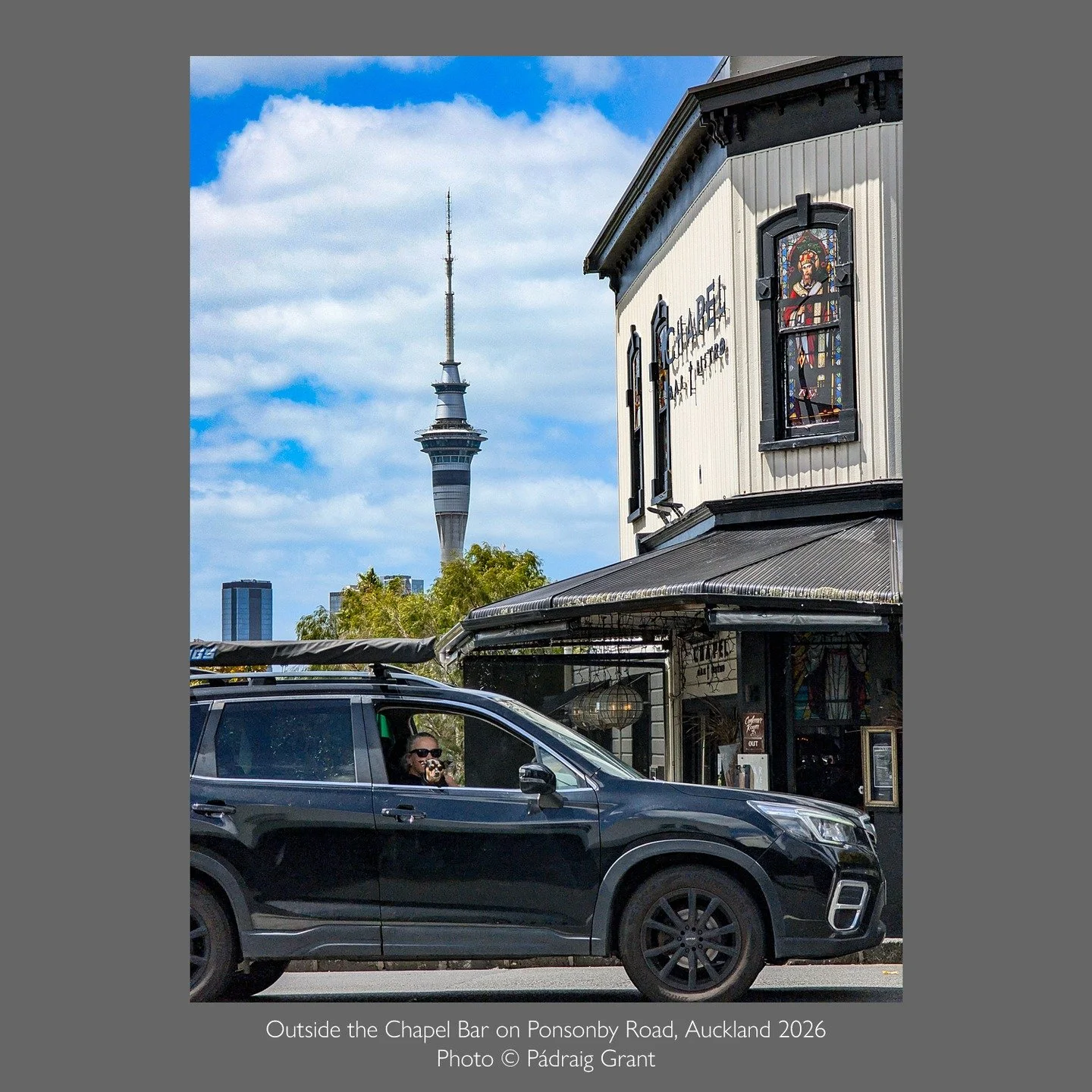 Outside the Chapel Bar on Ponsonby Road, Auckland 2026

If sharing, please credit &amp; tag:
Photograph &copy; P&aacute;draig Grant

#padraiggrantsauckland