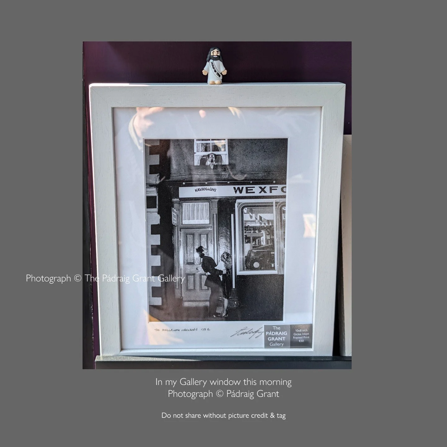 Best wishes to the cast and crew of @wexford_light_opera_society_ for their production of Jesus Christ Superstar at the @nationaloperahouse which opens tonight. 

I had a visitation from the man above to my gallery this morning. Blessed are the photo