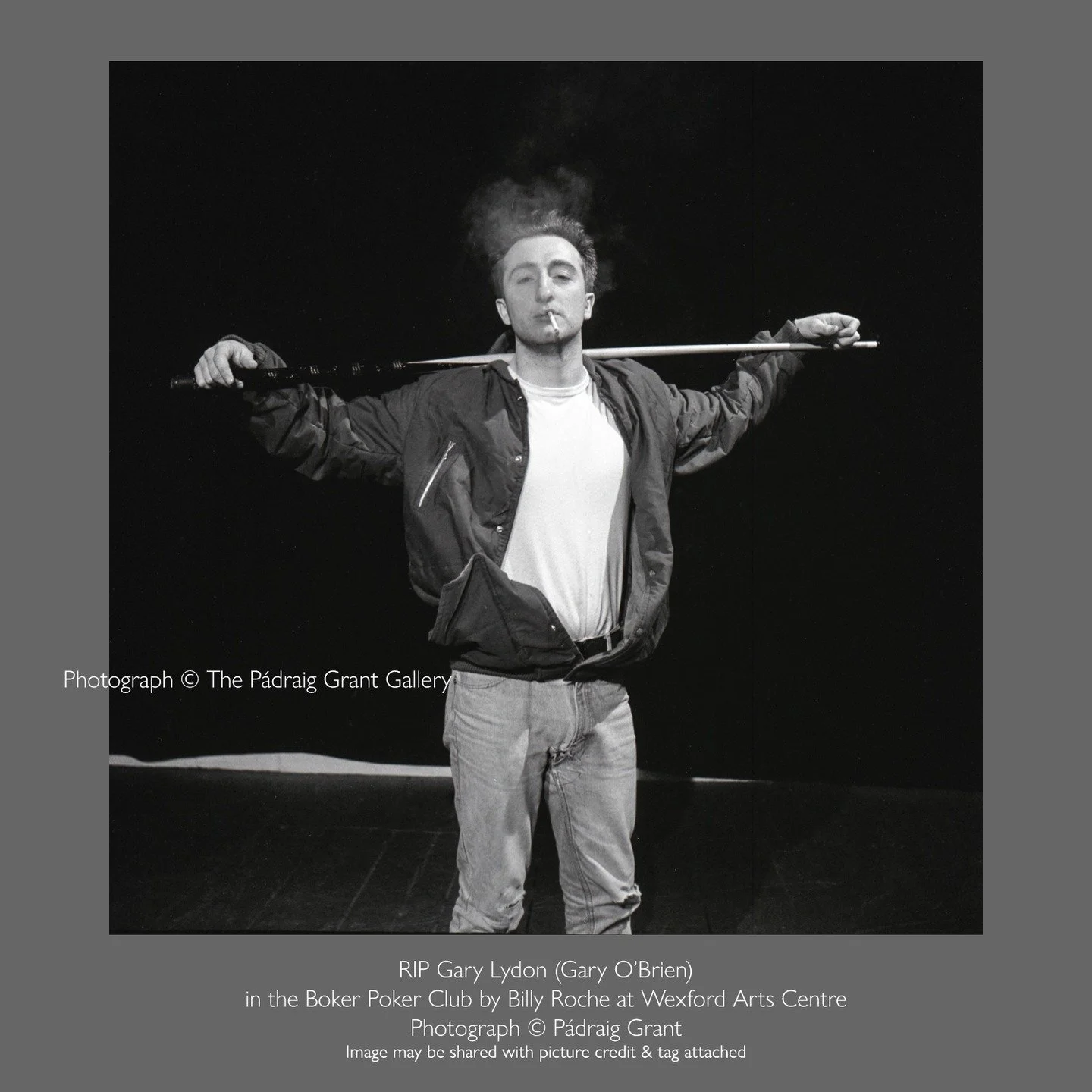 I am very sorry to hear of the sudden passing of Gary. A truly great Irish actor whose performance in Billy Roche's The Boker Poker Club (the play later renamed A handful of Stars) in the late 1980s at @wexfordartscentre was one of the most memorable