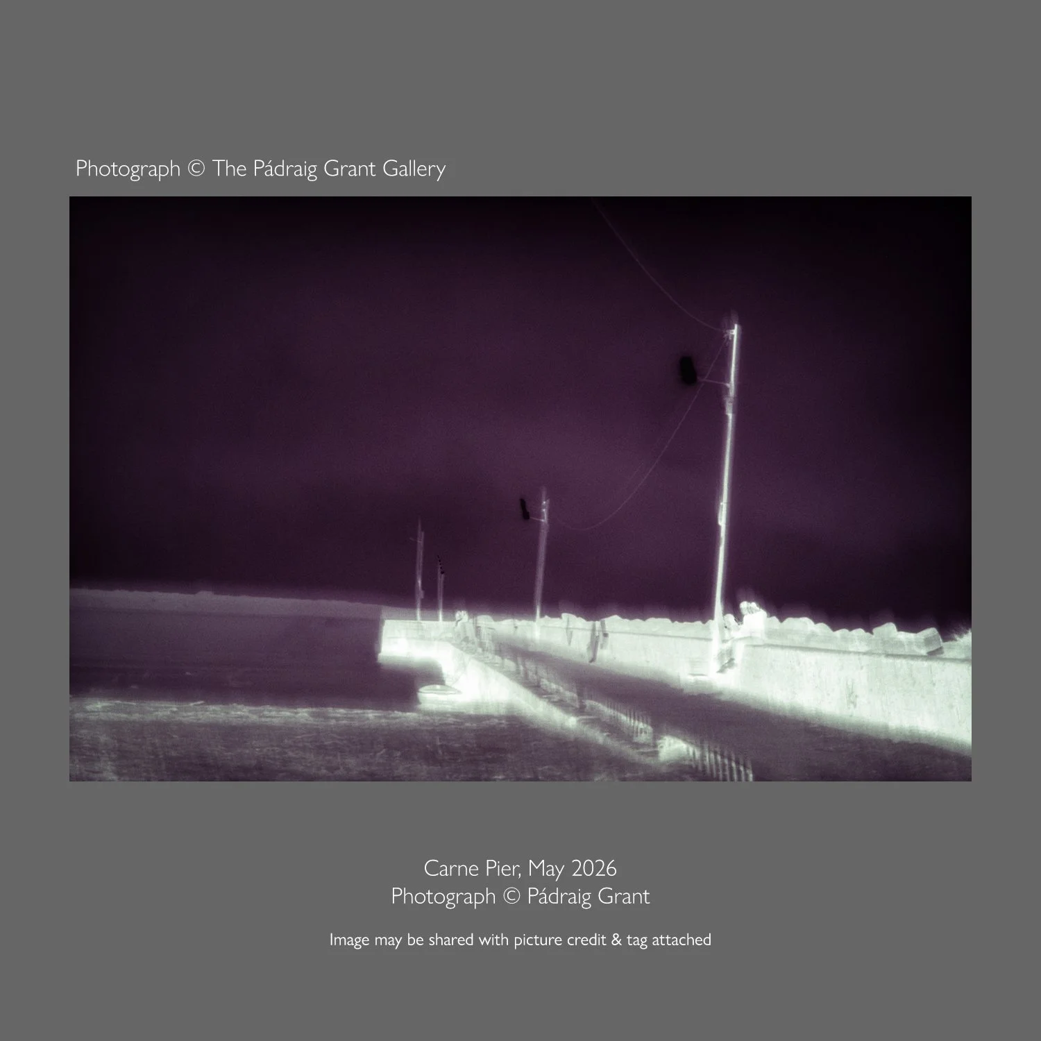 "The answer is in the negative", my old pal Brendan Nolan was fond of saying to me.
The question I ask myself is "does it, the image, resonate?"
There is wobble but the negative feels right. There is texture, there is calmness. Th