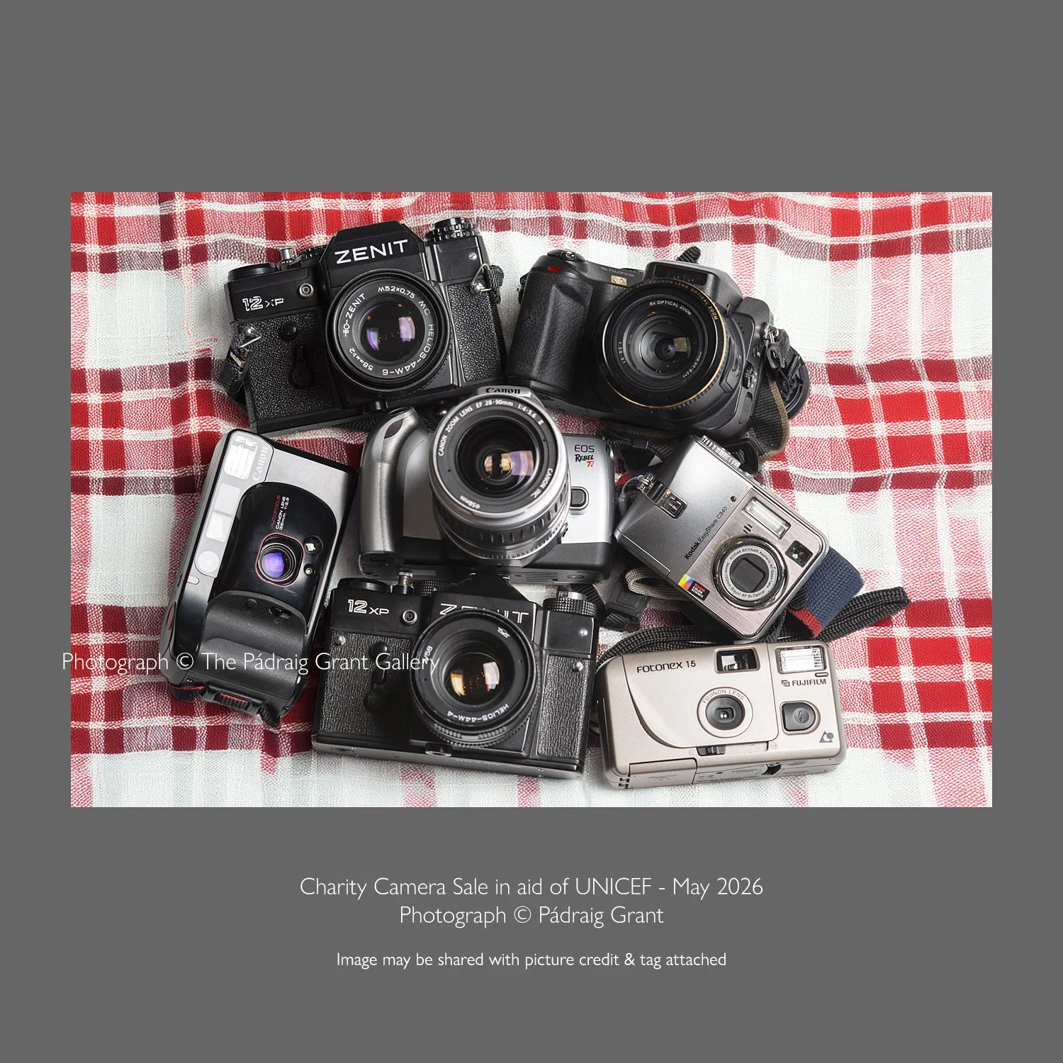 As you may know I run an orphanage for well loved cameras. Every so often I sell the fully operational, tried and tested ones, and donate the proceeds to a good cause. 
A few days ago I saw a truly heartbreaking BBC report about the developing famine